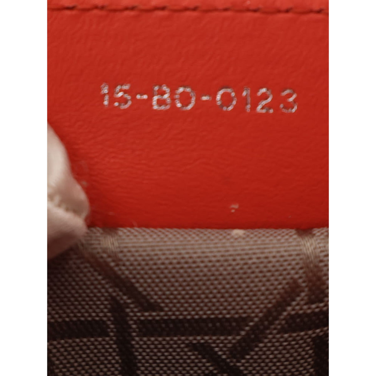 Dior Medium Lambskin Cannage Lady Dior — Orange