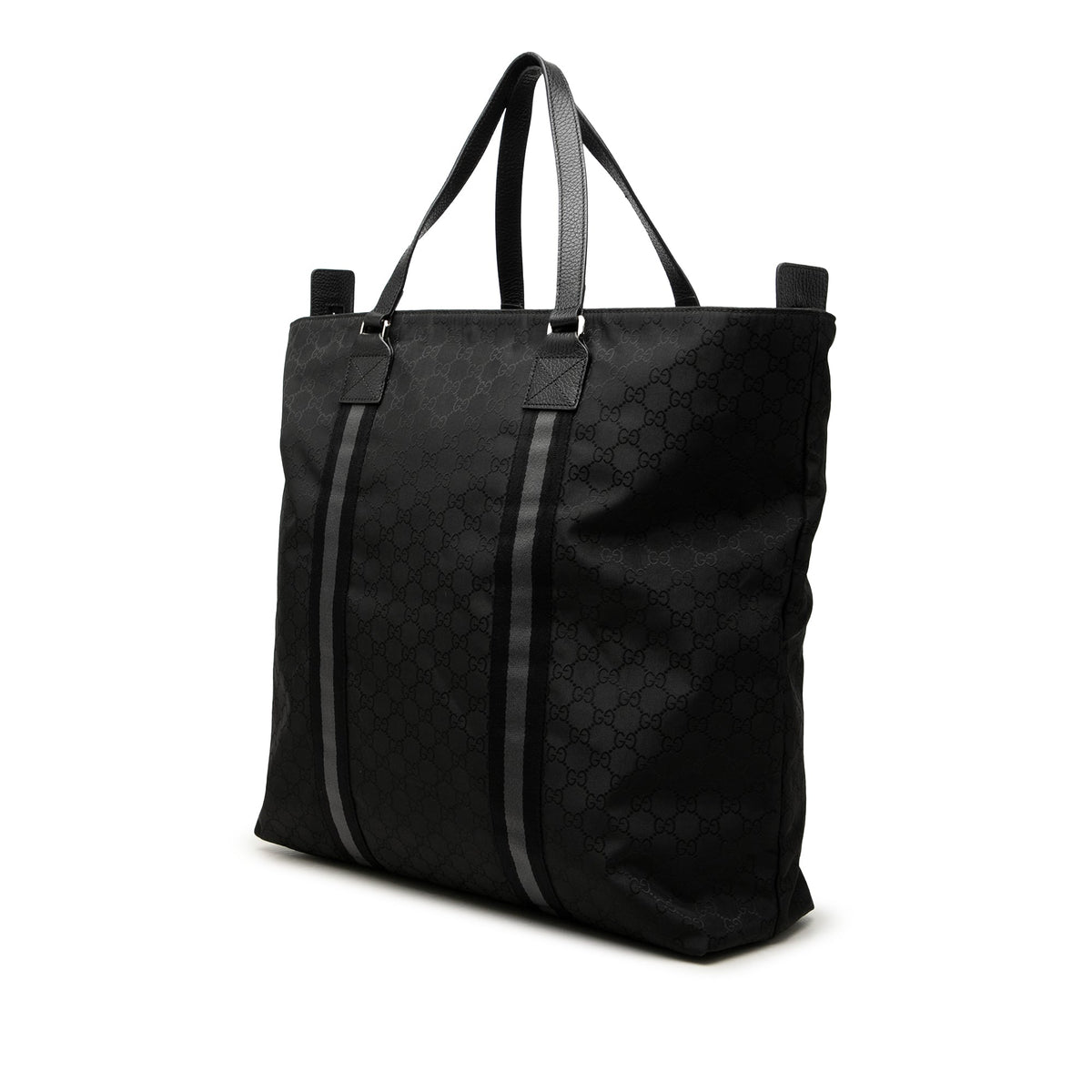 Gucci GG Nylon Web Tote — Black