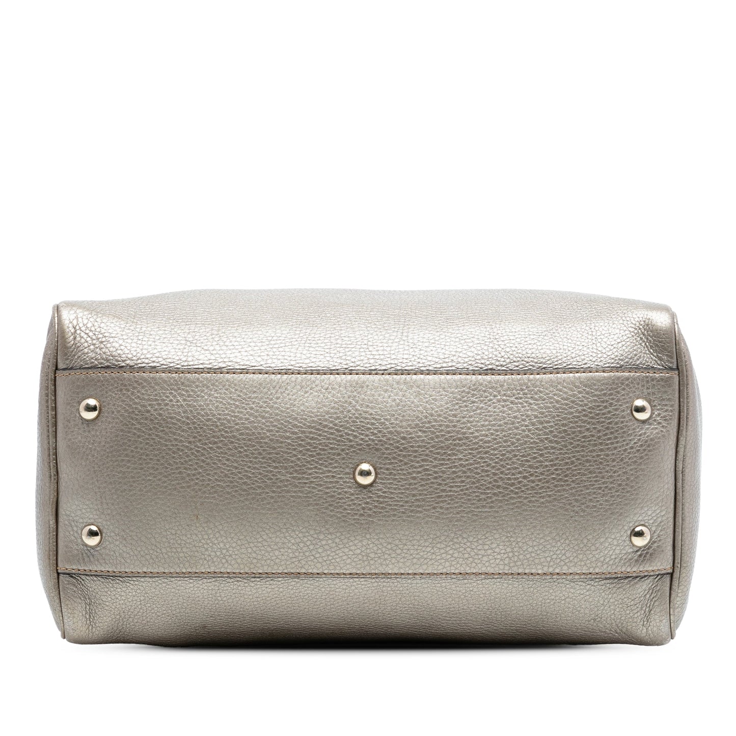 Gucci Medium Calfskin Bamboo Shopper Boston Bag