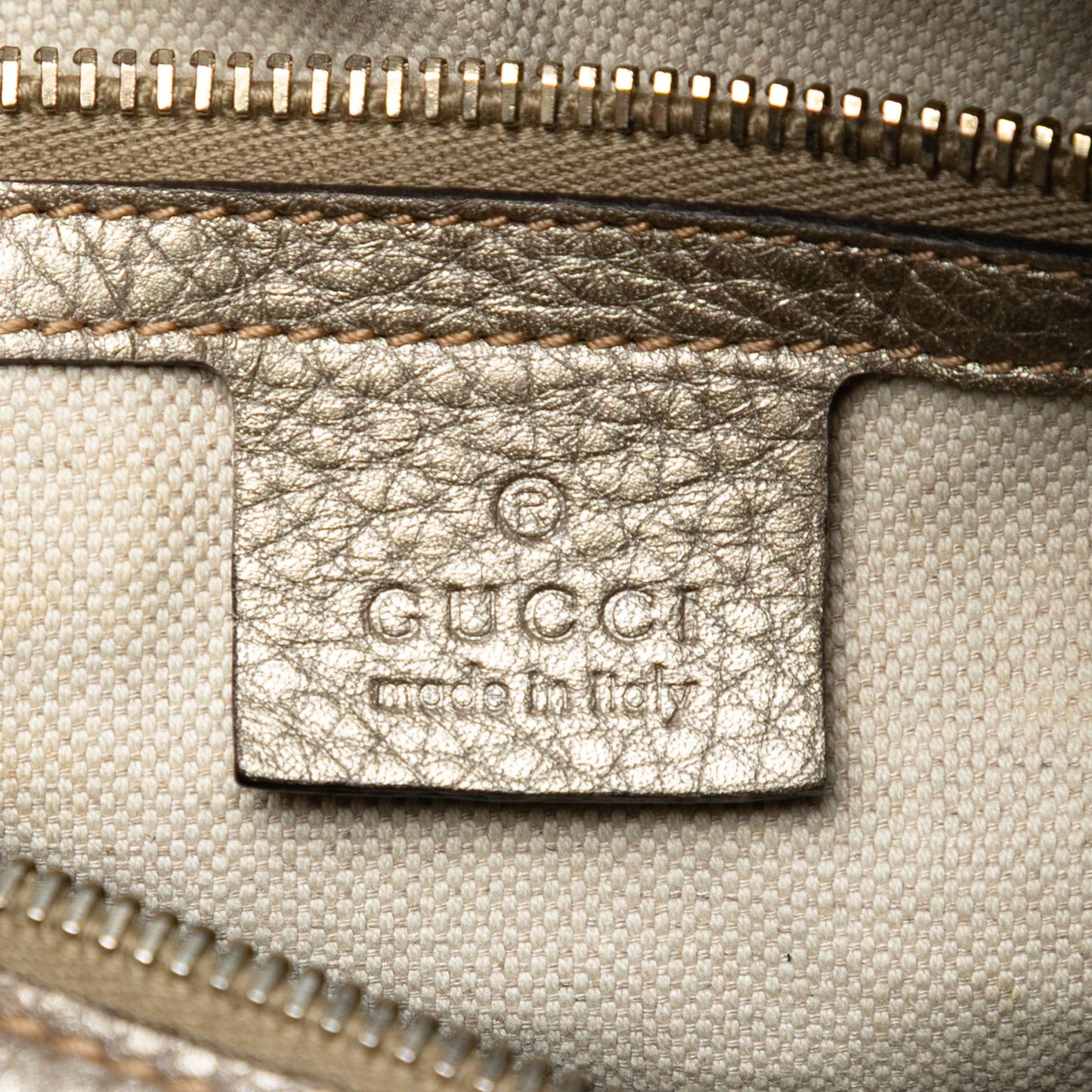 Gucci Medium Calfskin Bamboo Shopper Boston Bag