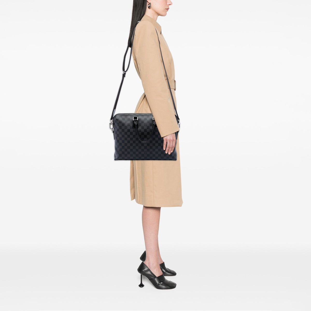 Louis Vuitton Damier Graphite Porte Documents Jour — Black