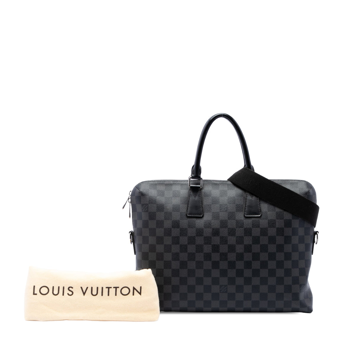 Louis Vuitton Damier Graphite Porte Documents Jour — Black