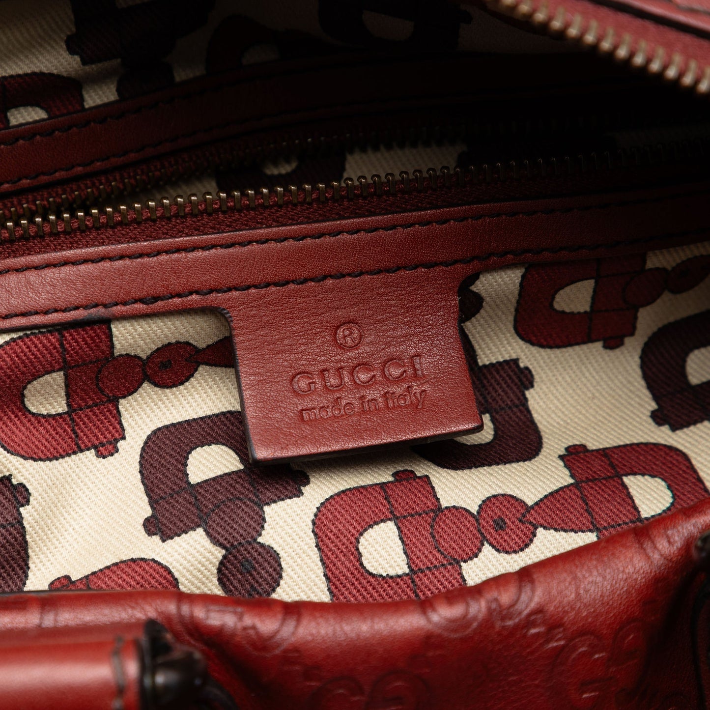 Gucci Guccissima Babouska Boston Bag