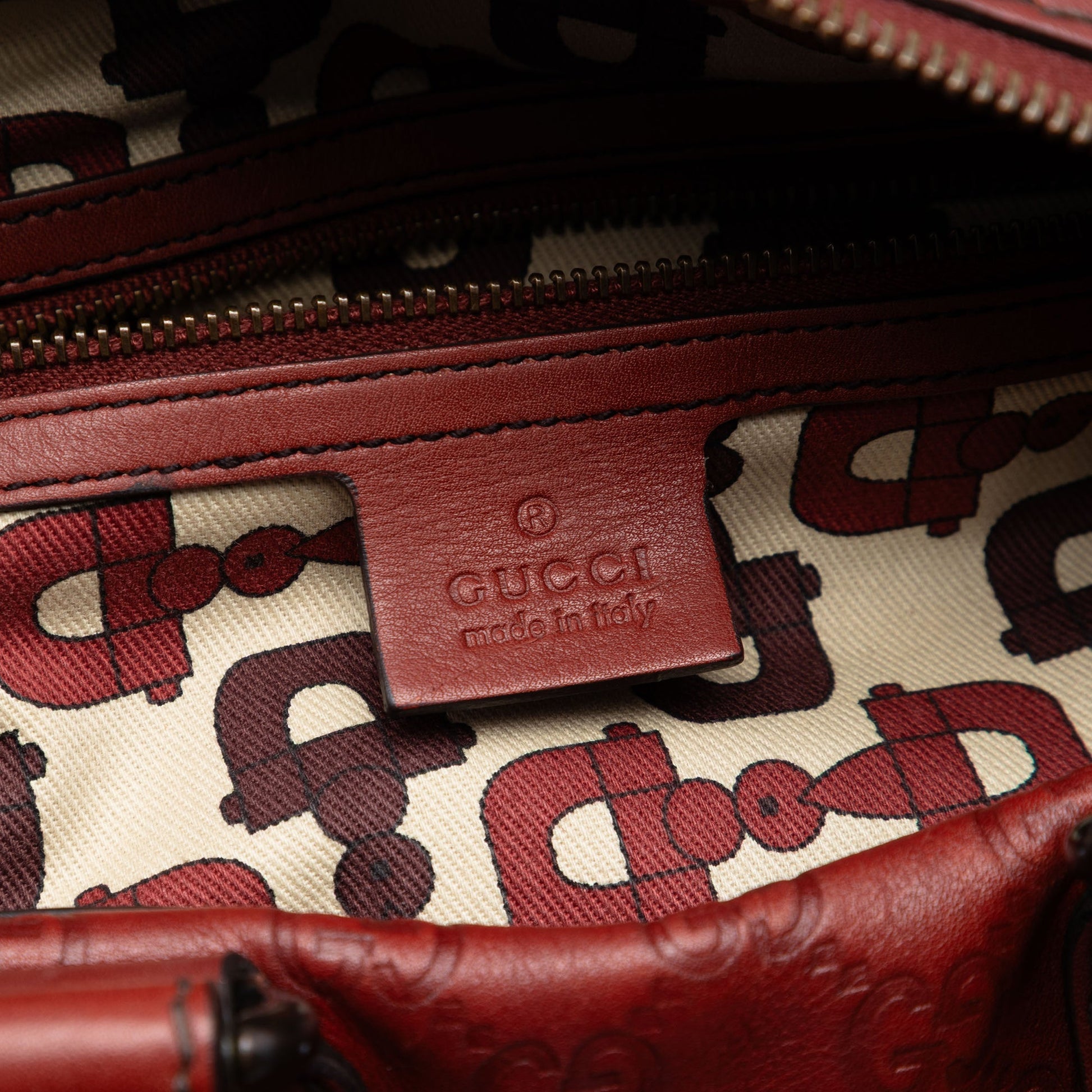 Gucci Guccissima Babouska Boston Bag