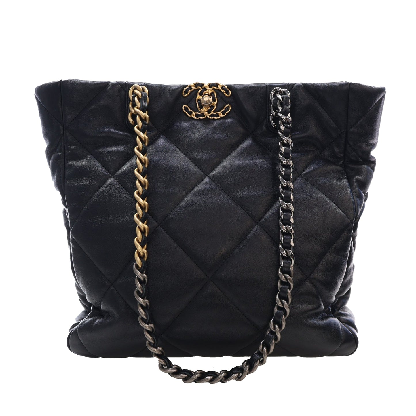 Chanel Lambskin 19 Vertical Shopping Tote