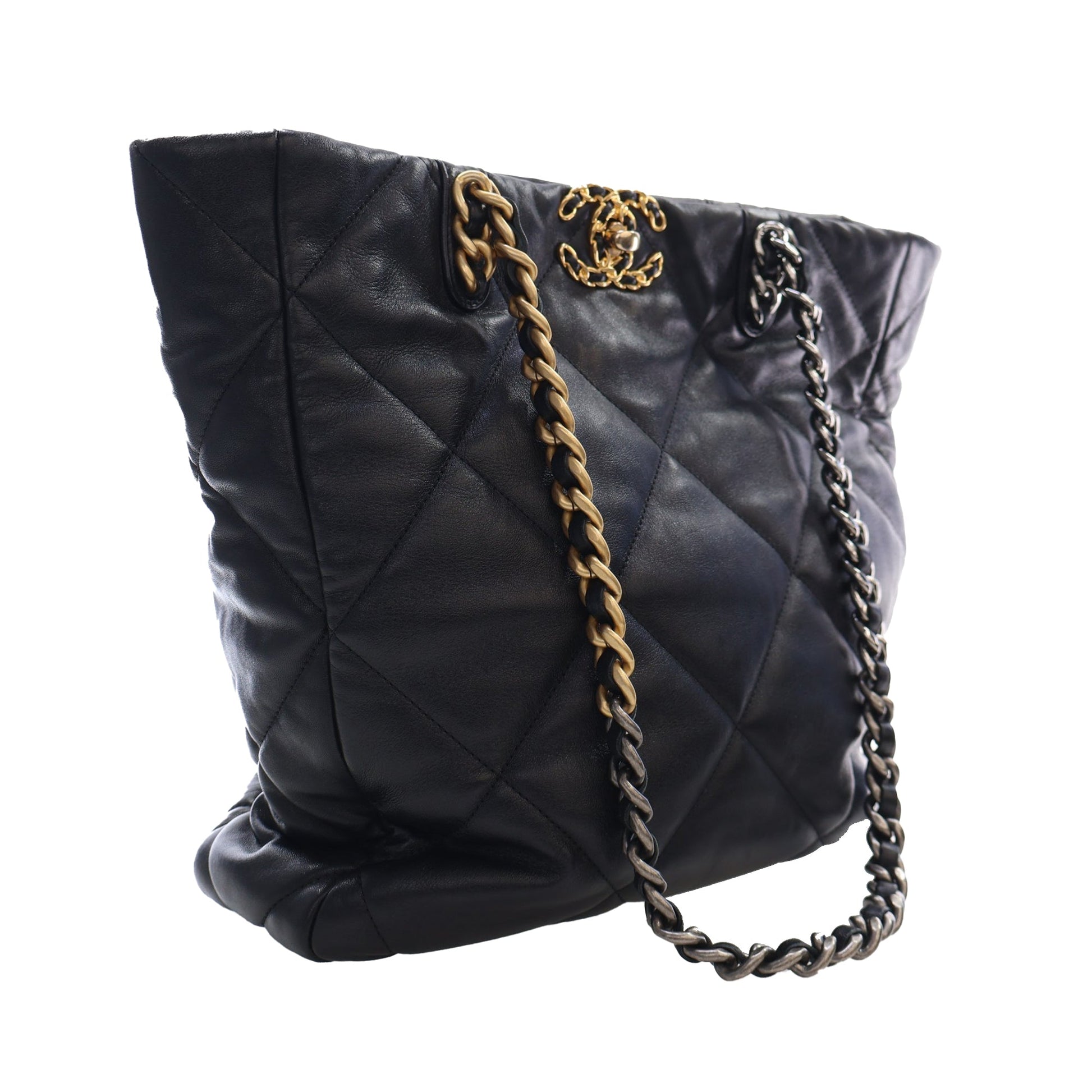 Chanel Lambskin 19 Vertical Shopping Tote