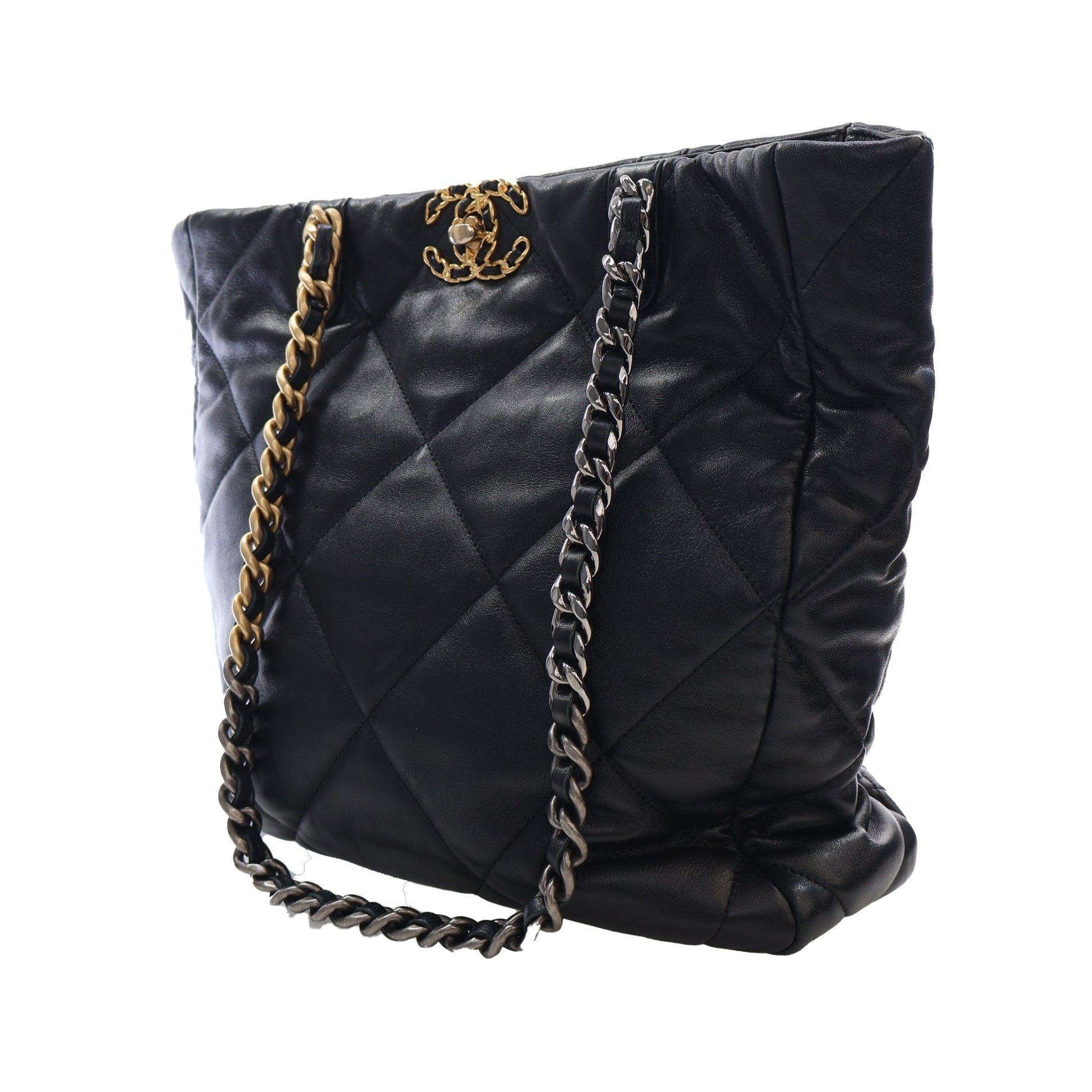 Chanel Lambskin 19 Vertical Shopping Tote