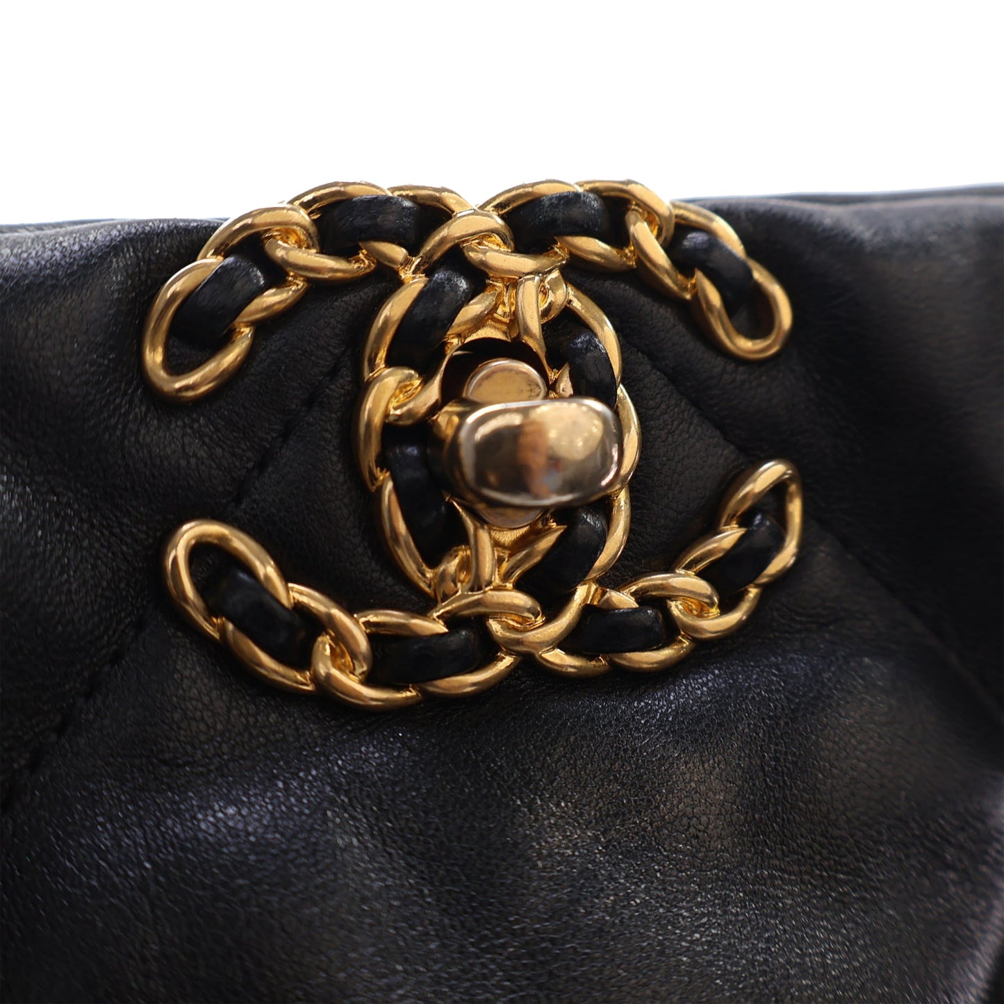 Chanel Lambskin 19 Vertical Shopping Tote
