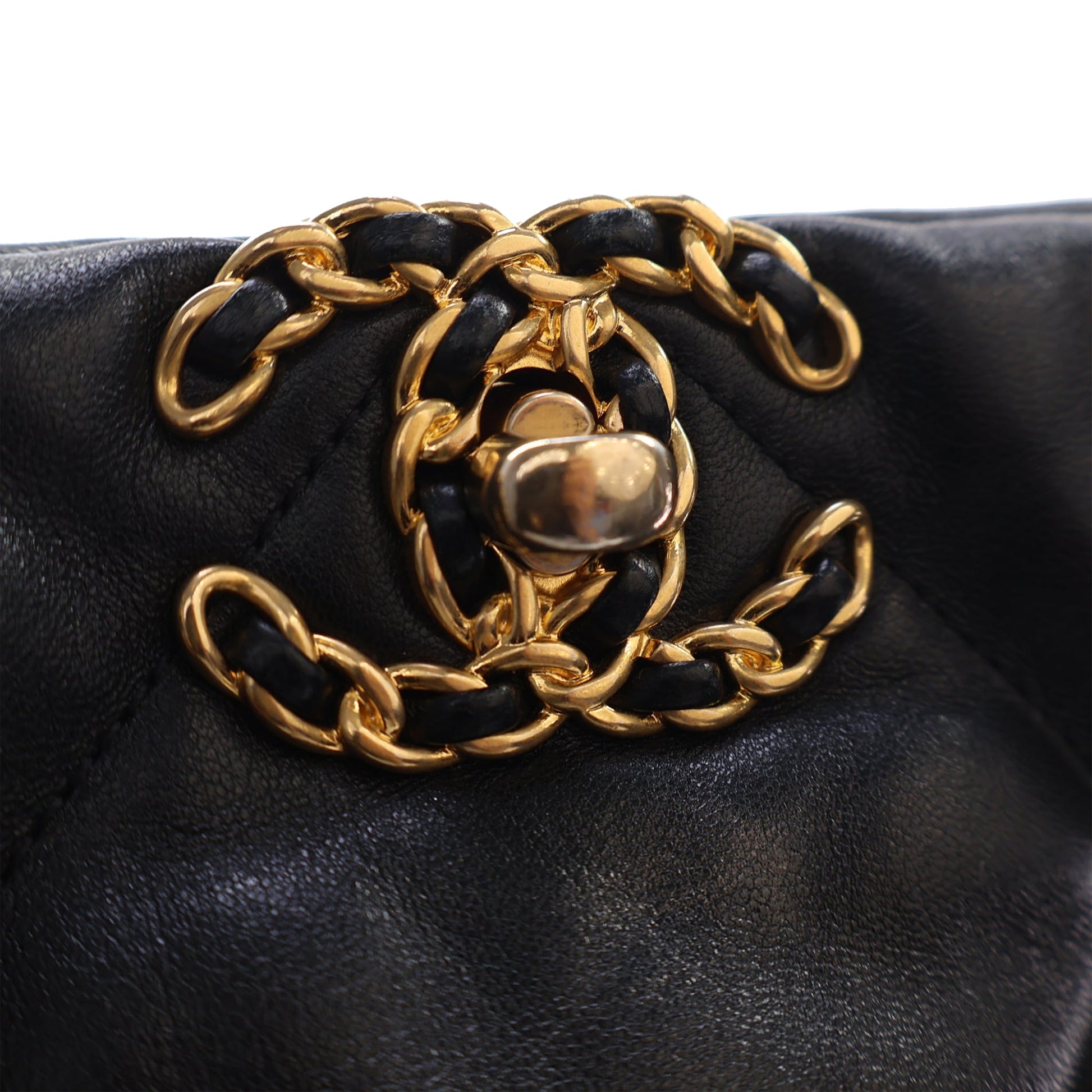 Chanel Lambskin 19 Vertical Shopping Tote