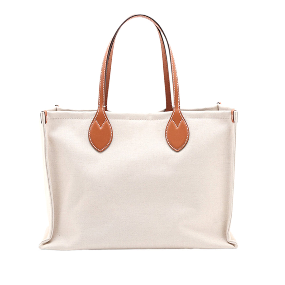 Gucci Large Canvas Logo Tote — Beige