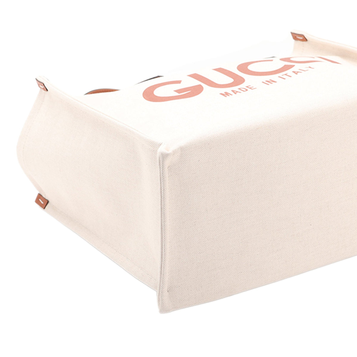 Gucci Large Canvas Logo Tote — Beige
