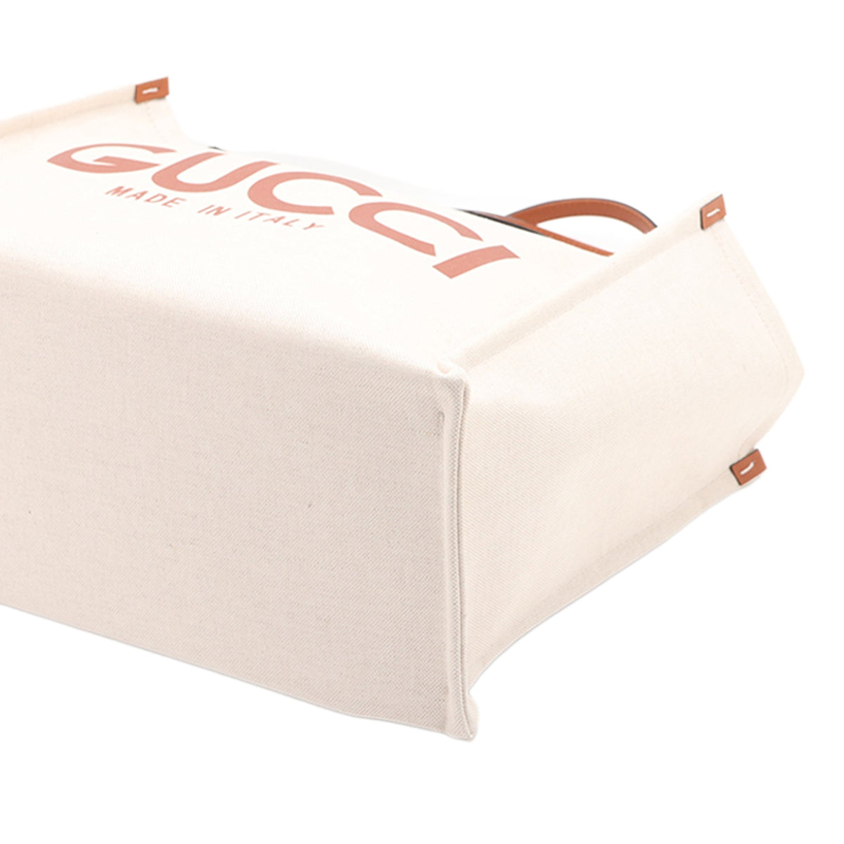 Gucci Large Canvas Logo Tote — Beige