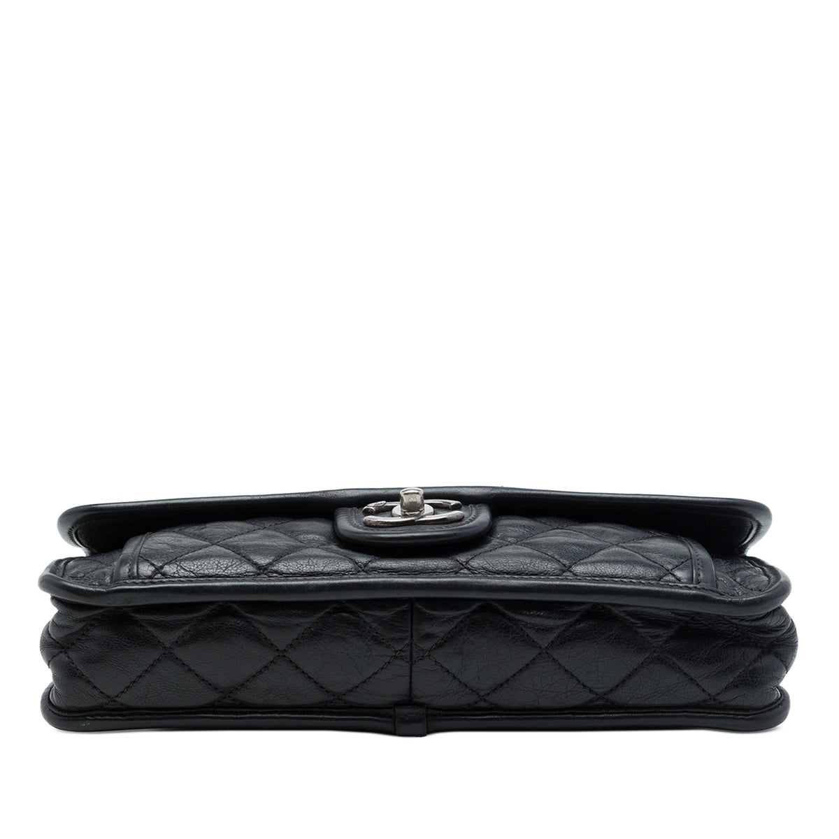 Chanel Medium Quilted Calfskin French Riviera Flap — Black