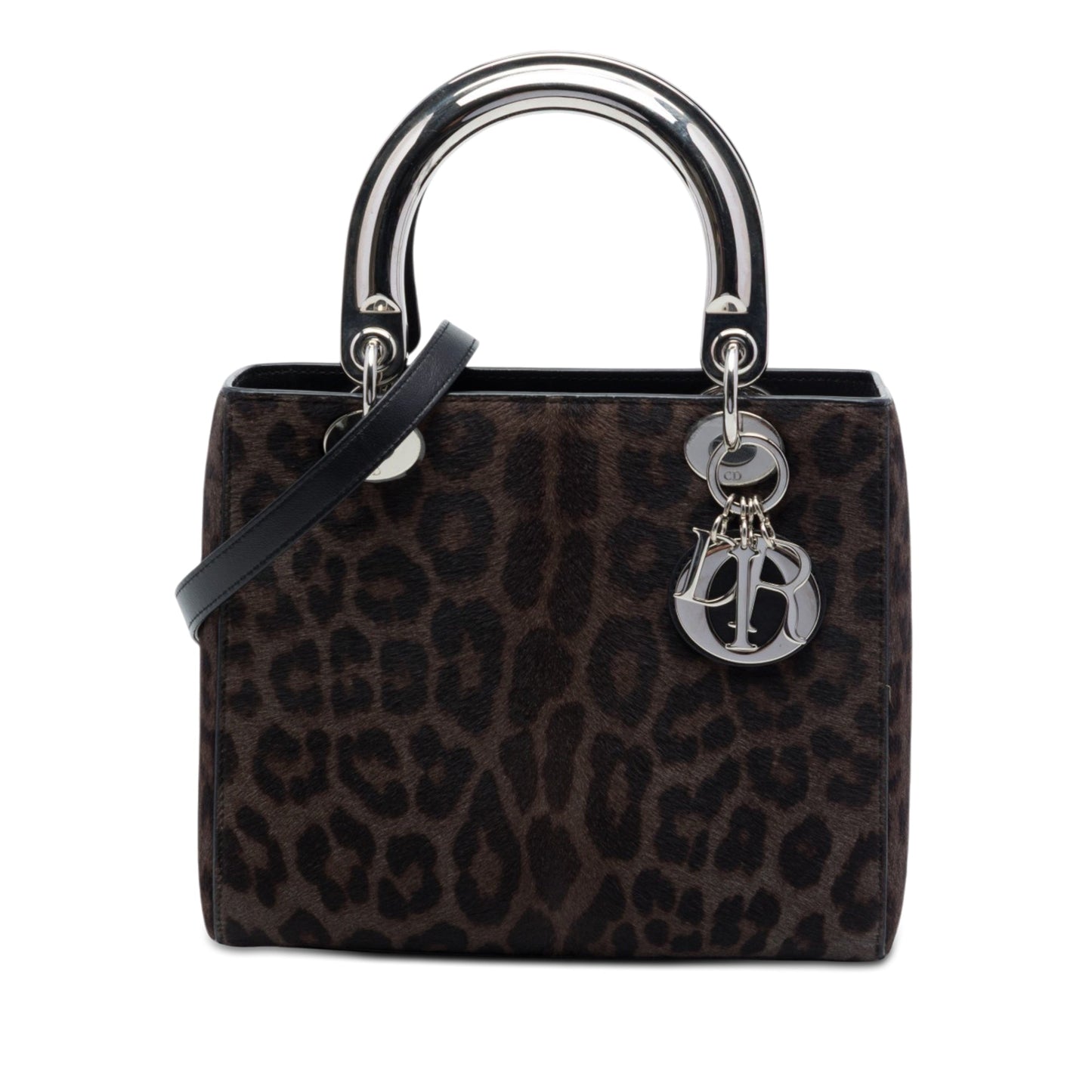 Dior Medium Pony Hair Leopard Print Lady Dior