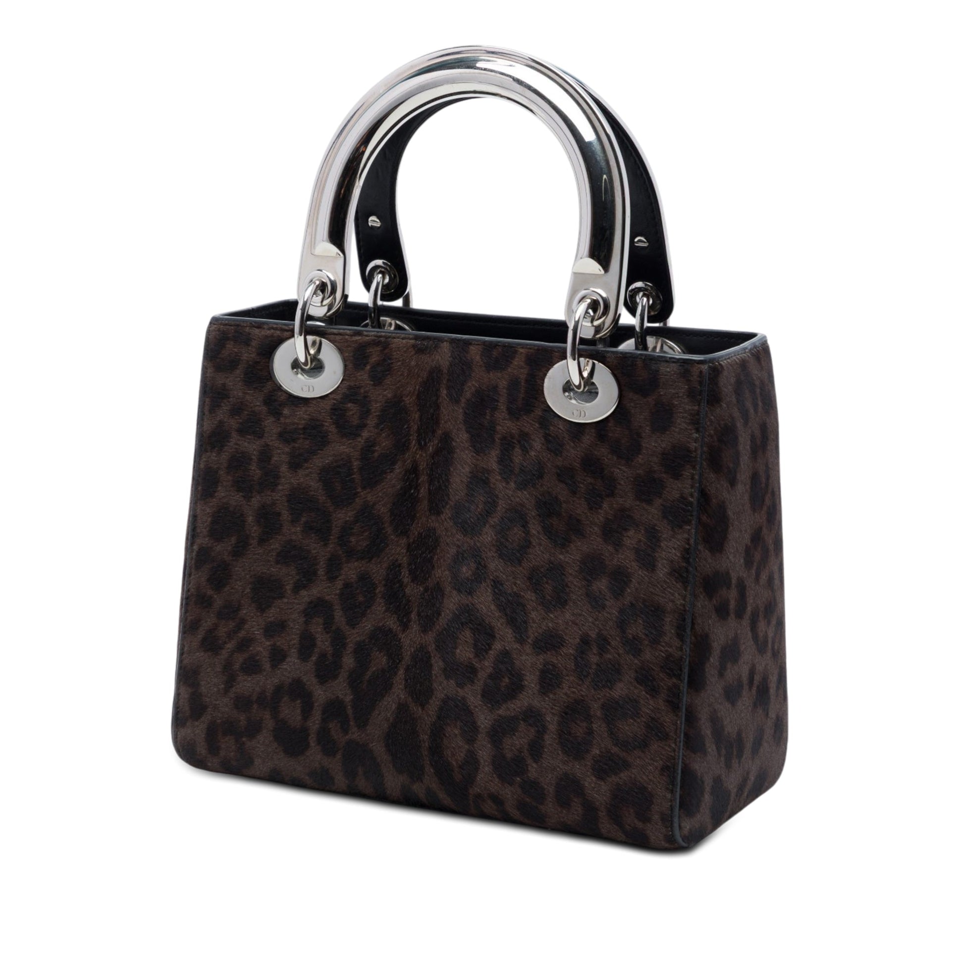 Dior Medium Pony Hair Leopard Print Lady Dior