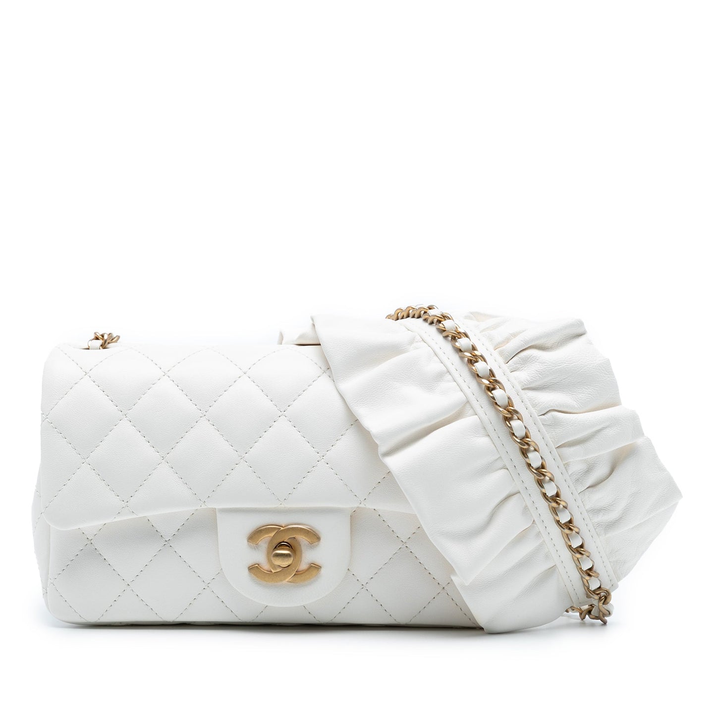 Chanel Mini Rectangular Classic Lambskin Romance Single Flap