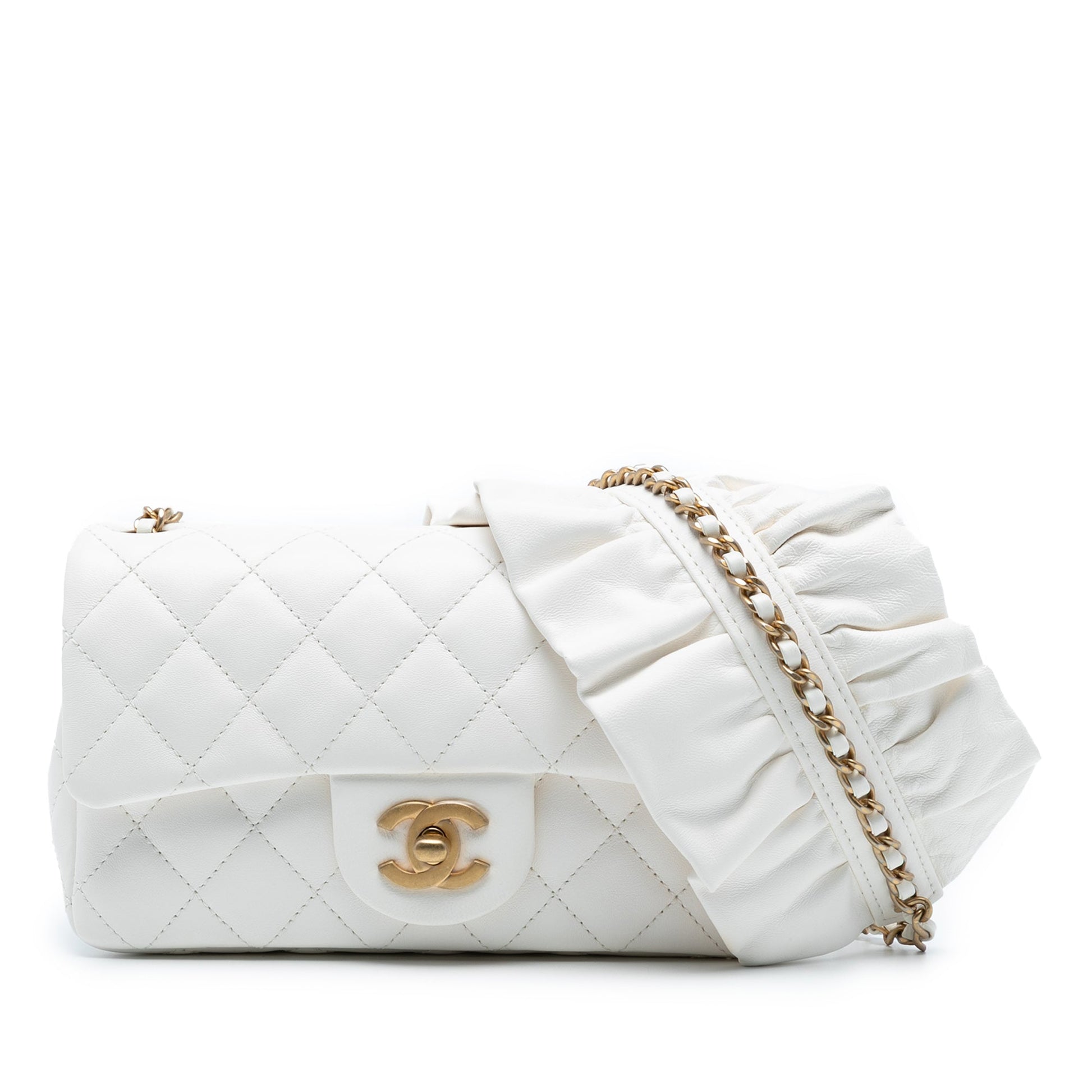 Chanel Mini Rectangular Classic Lambskin Romance Single Flap