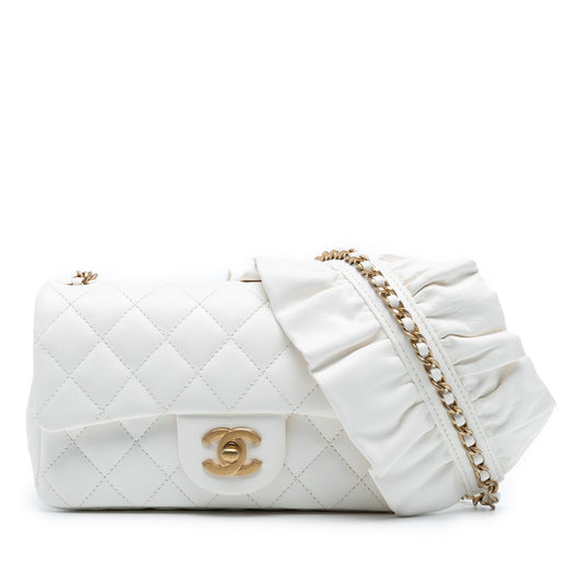 Chanel Mini Rectangular Classic Lambskin Romance Single Flap