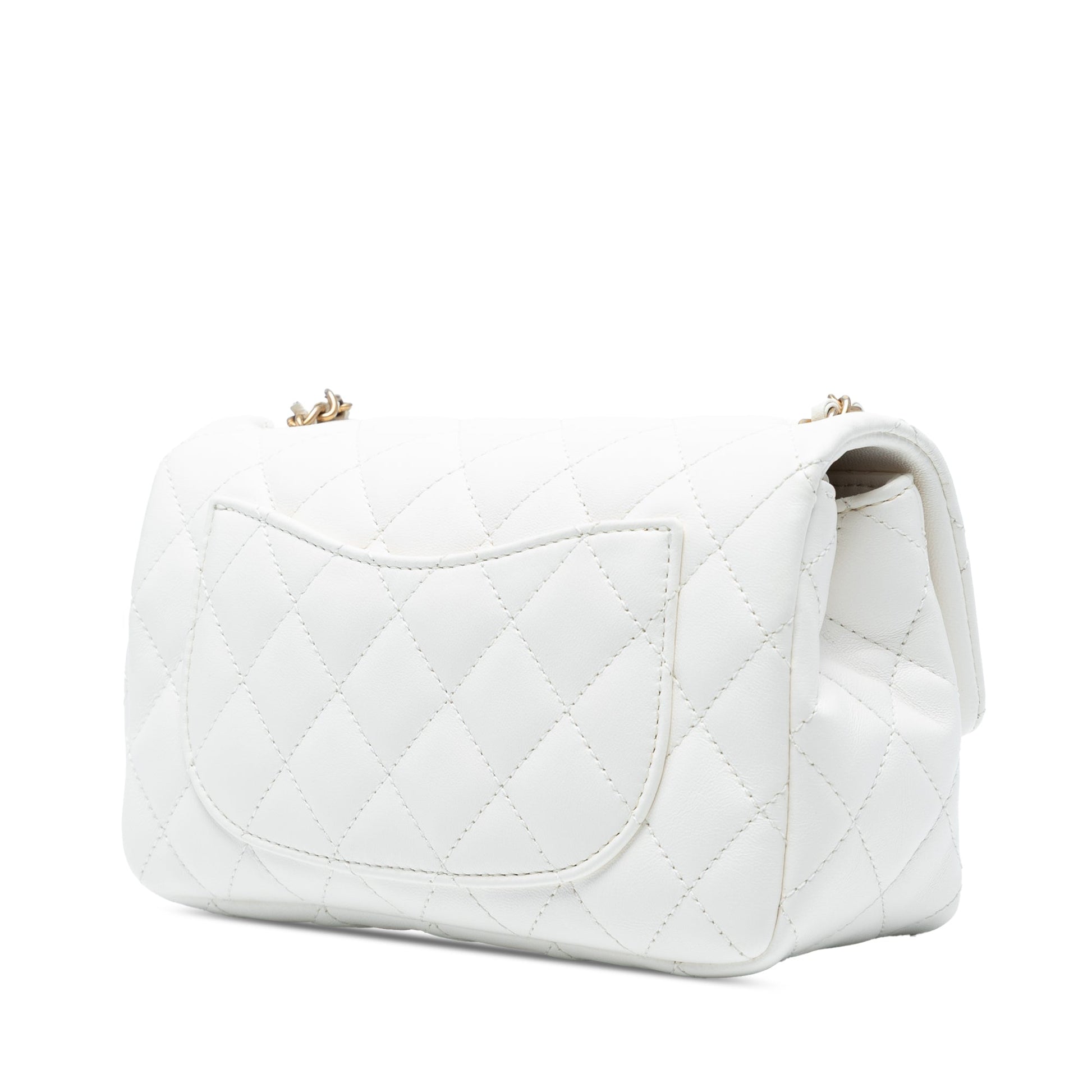 Chanel Mini Rectangular Classic Lambskin Romance Single Flap