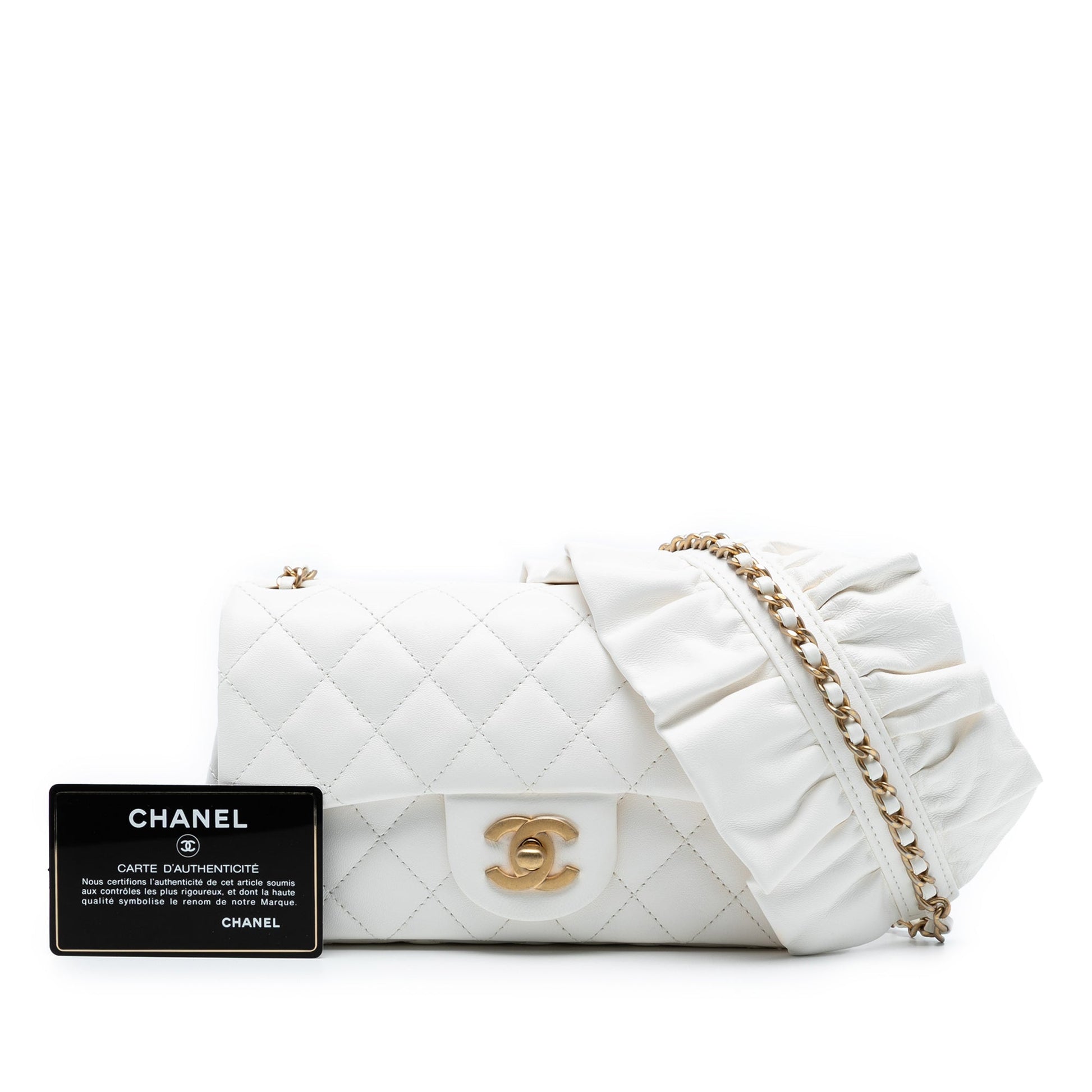 Chanel Mini Rectangular Classic Lambskin Romance Single Flap
