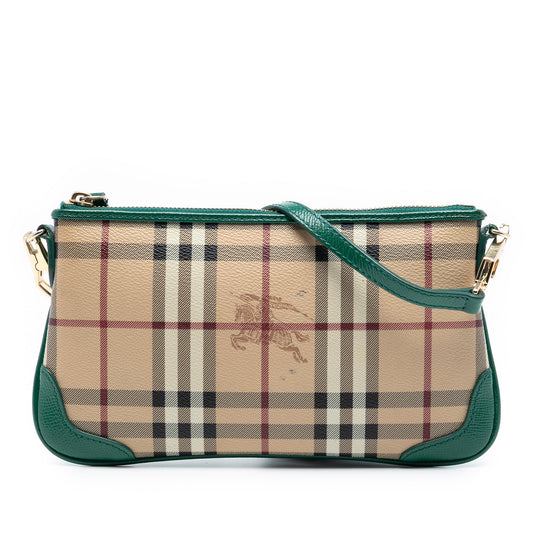 Burberry Haymarket Check Coated Canvas Peyton Crossbody