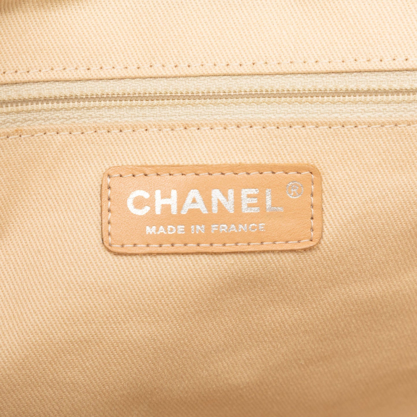 Chanel Quilted Denim CC Camellia Tote