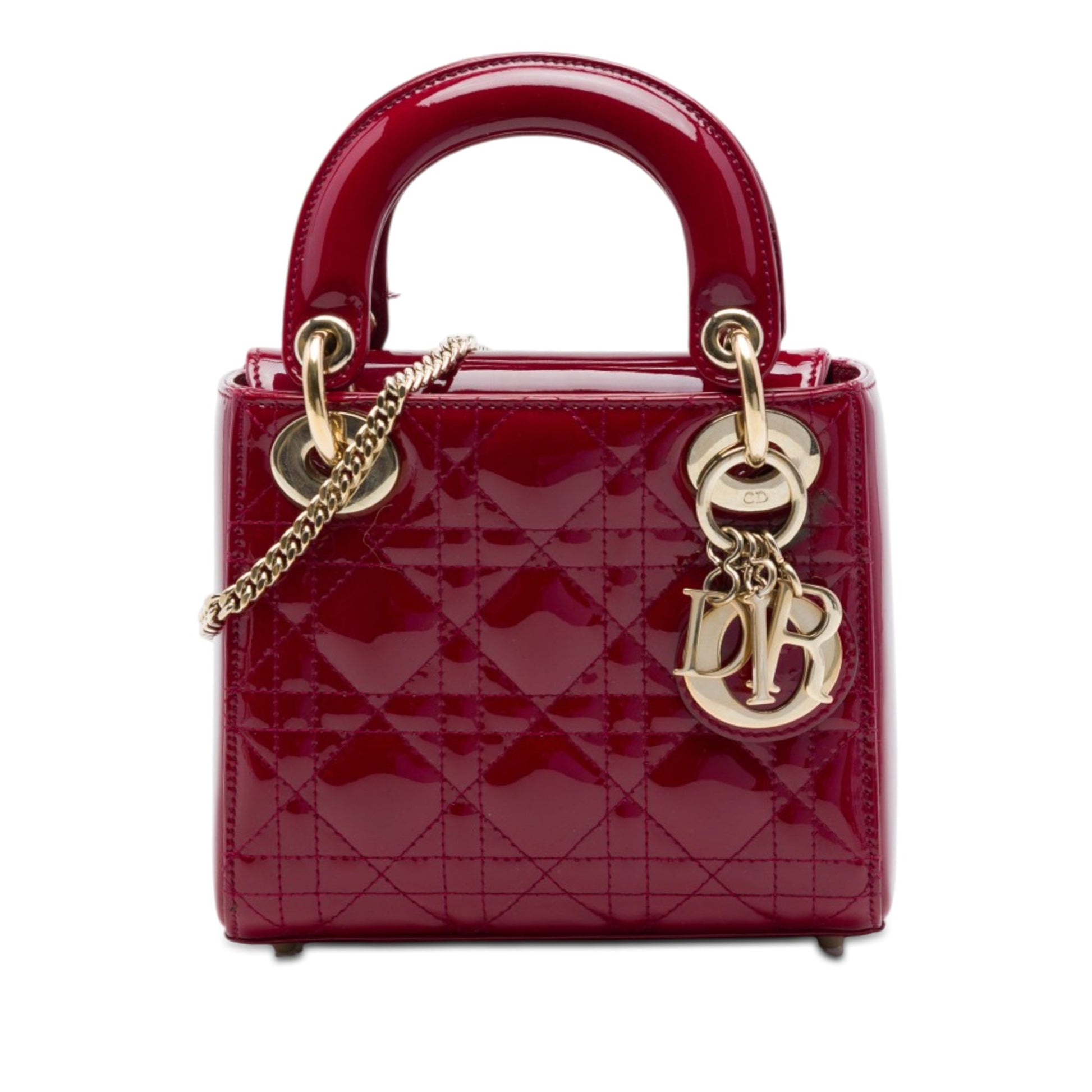 Dior Mini Patent Cannage Lady Dior