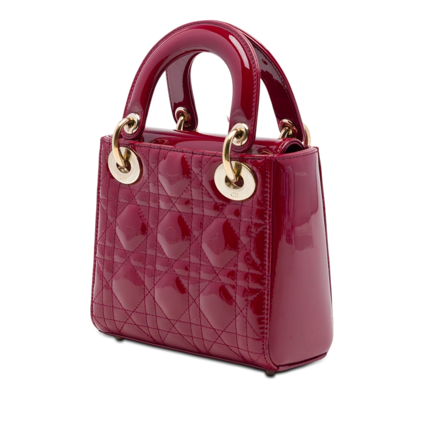 Dior Mini Patent Cannage Lady Dior