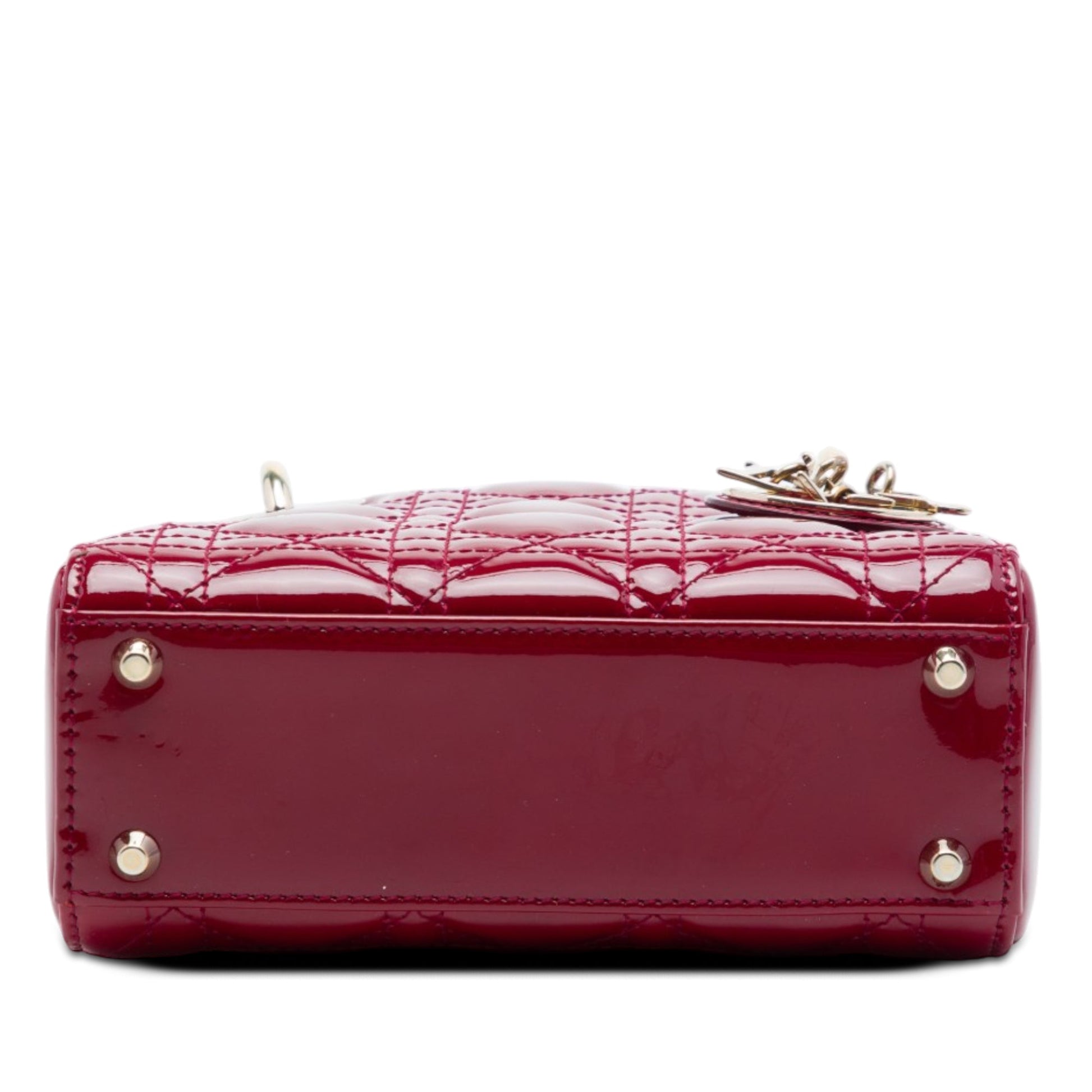 Dior Mini Patent Cannage Lady Dior