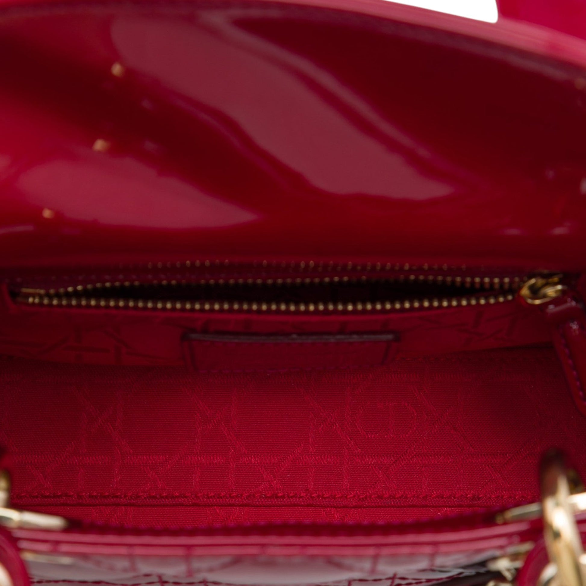 Dior Mini Patent Cannage Lady Dior