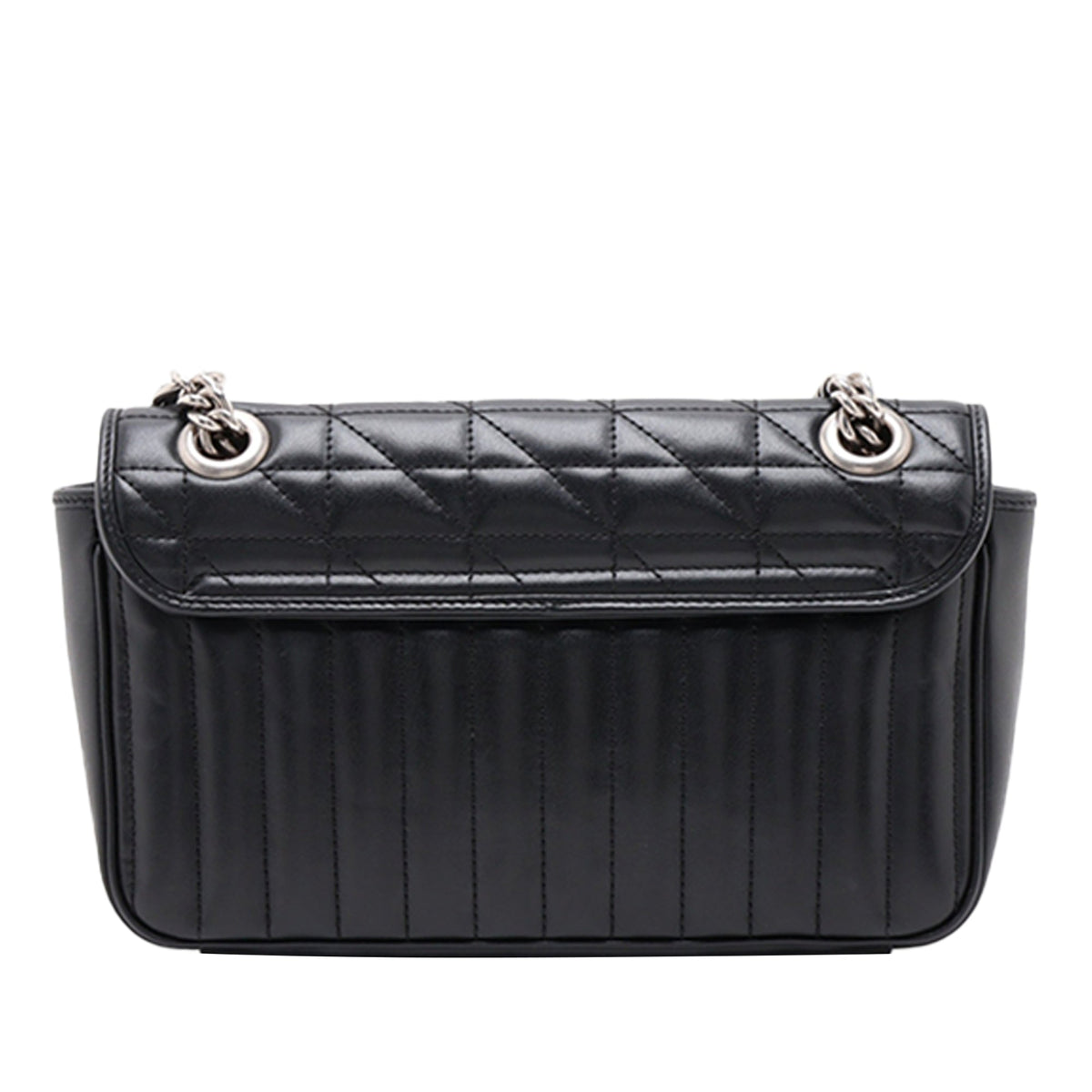 Gucci Medium GG Marmont Matelasse Calfskin Aria Shoulder Bag — Black