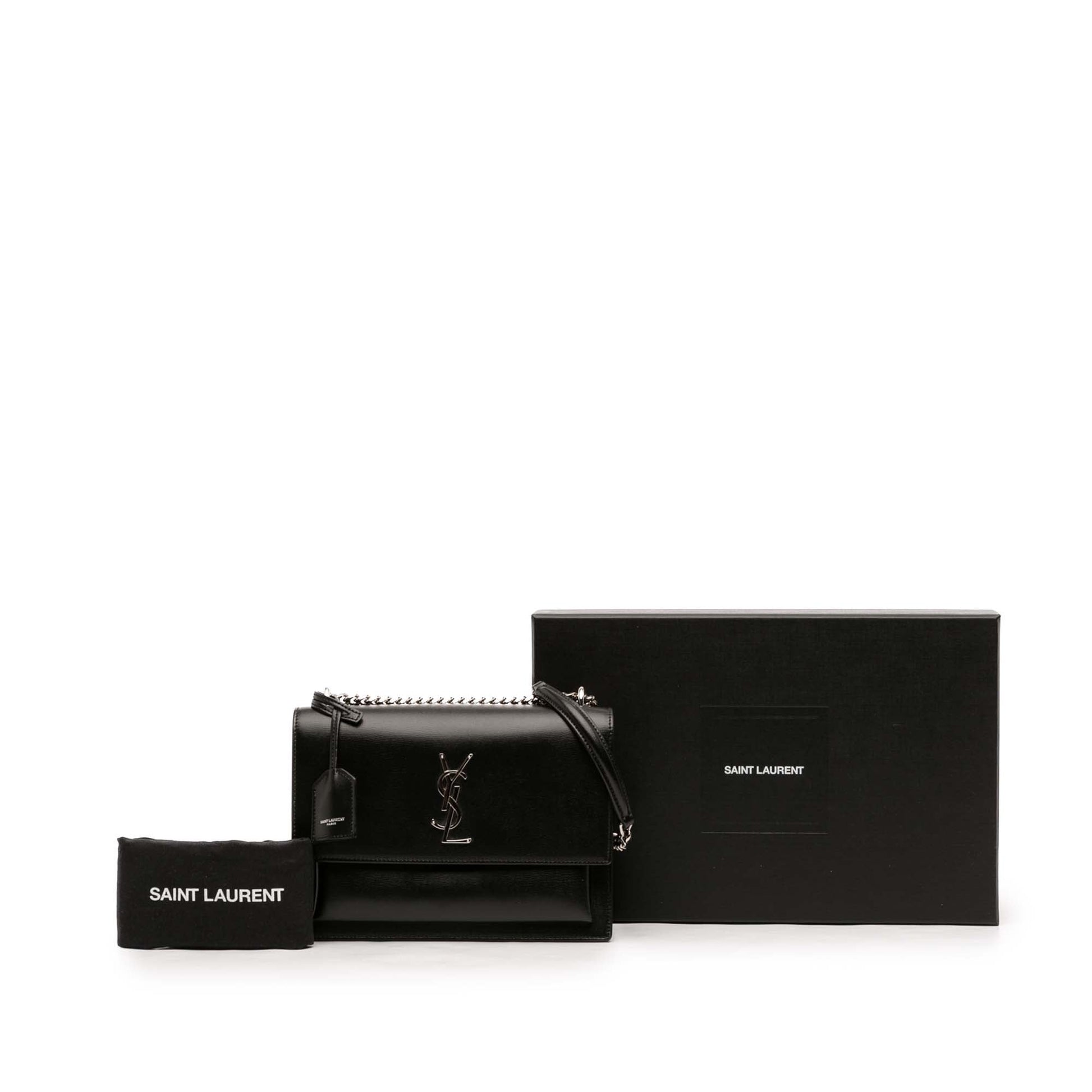 Saint Laurent Medium Calfskin Monogram Sunset Crossbody