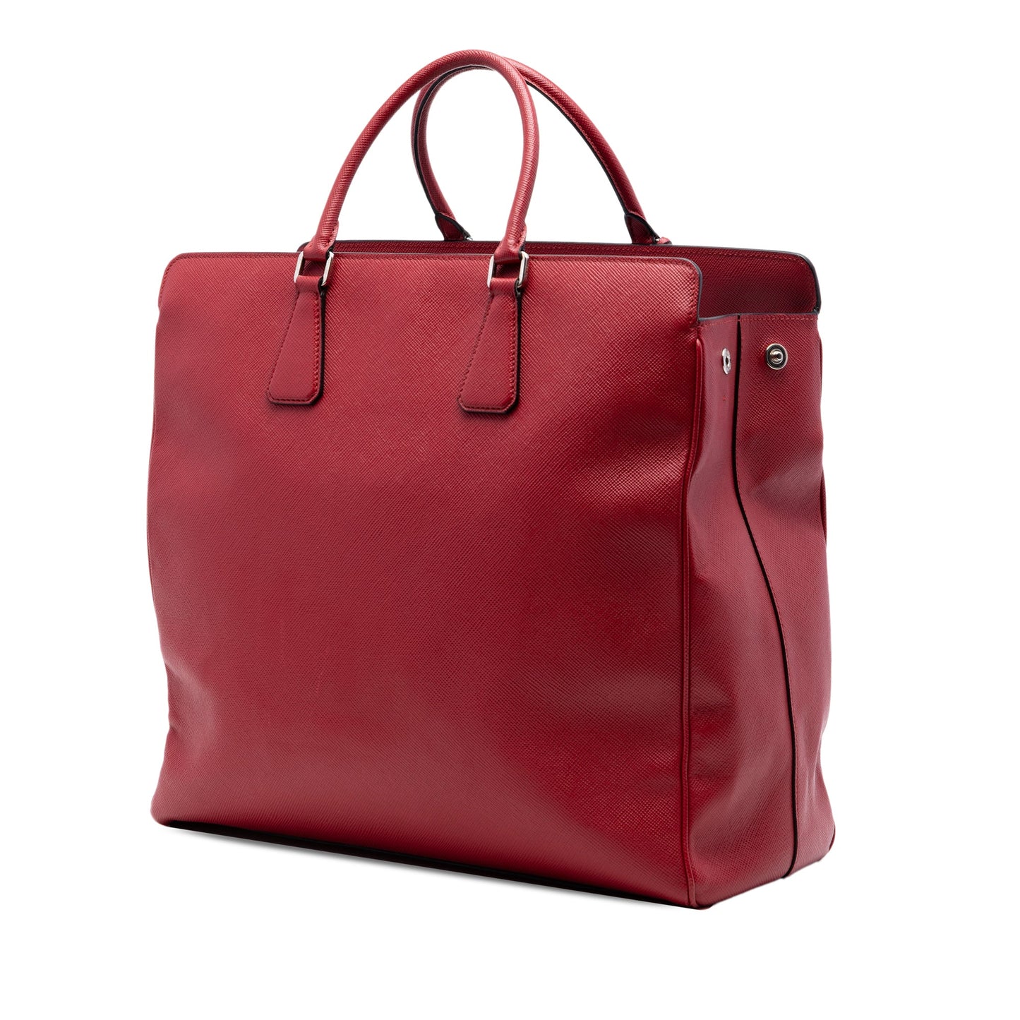 Prada Saffiano Lux Double Handle Shopping Tote