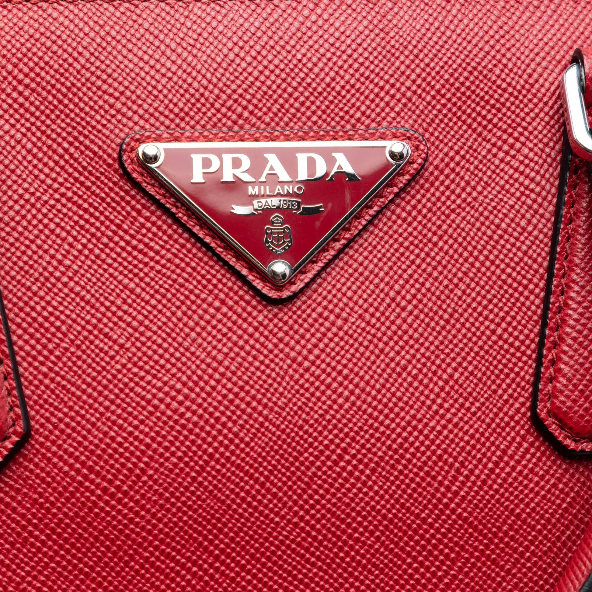 Prada Saffiano Lux Double Handle Shopping Tote