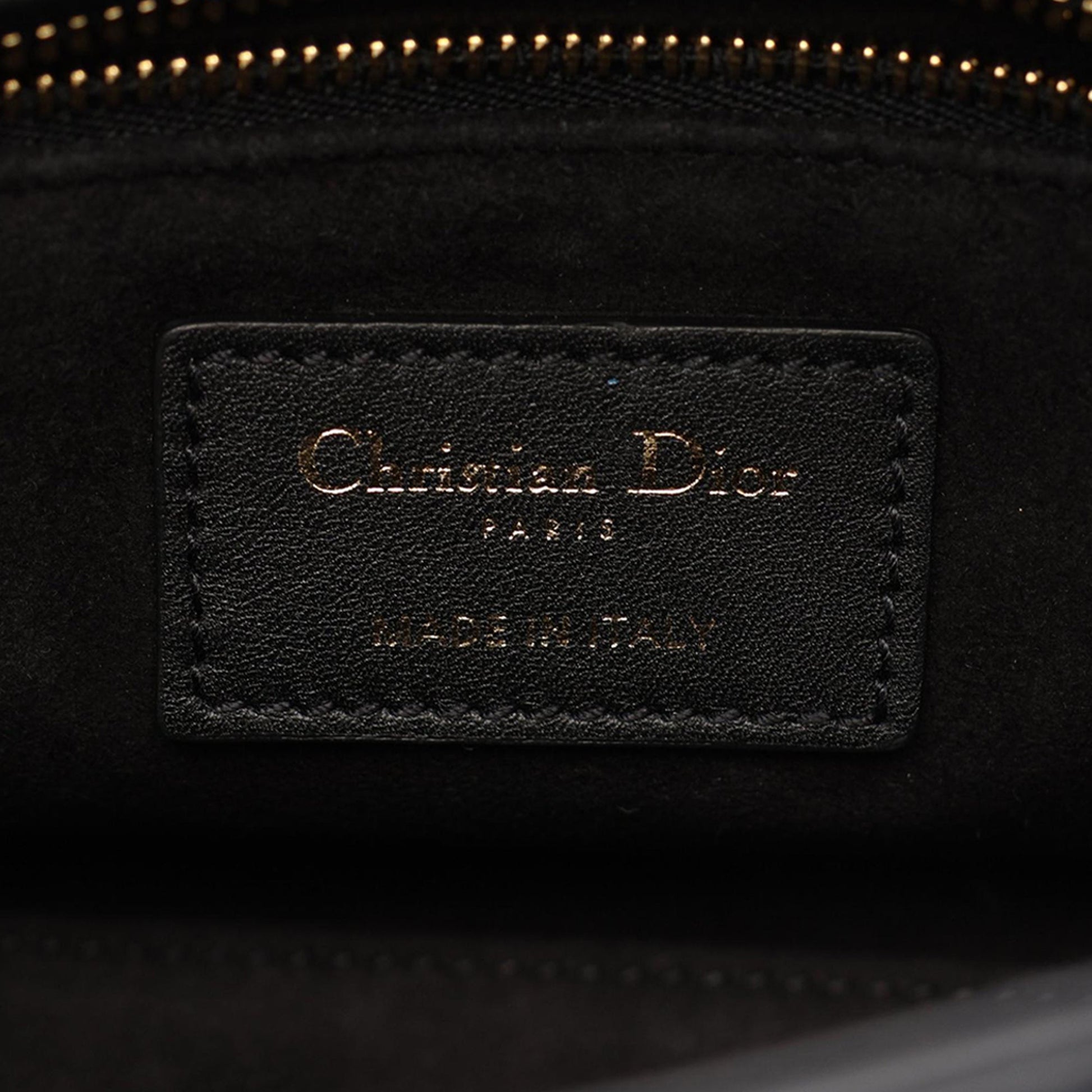 Dior Mini Lambskin Cannage Beaded Lady Dior