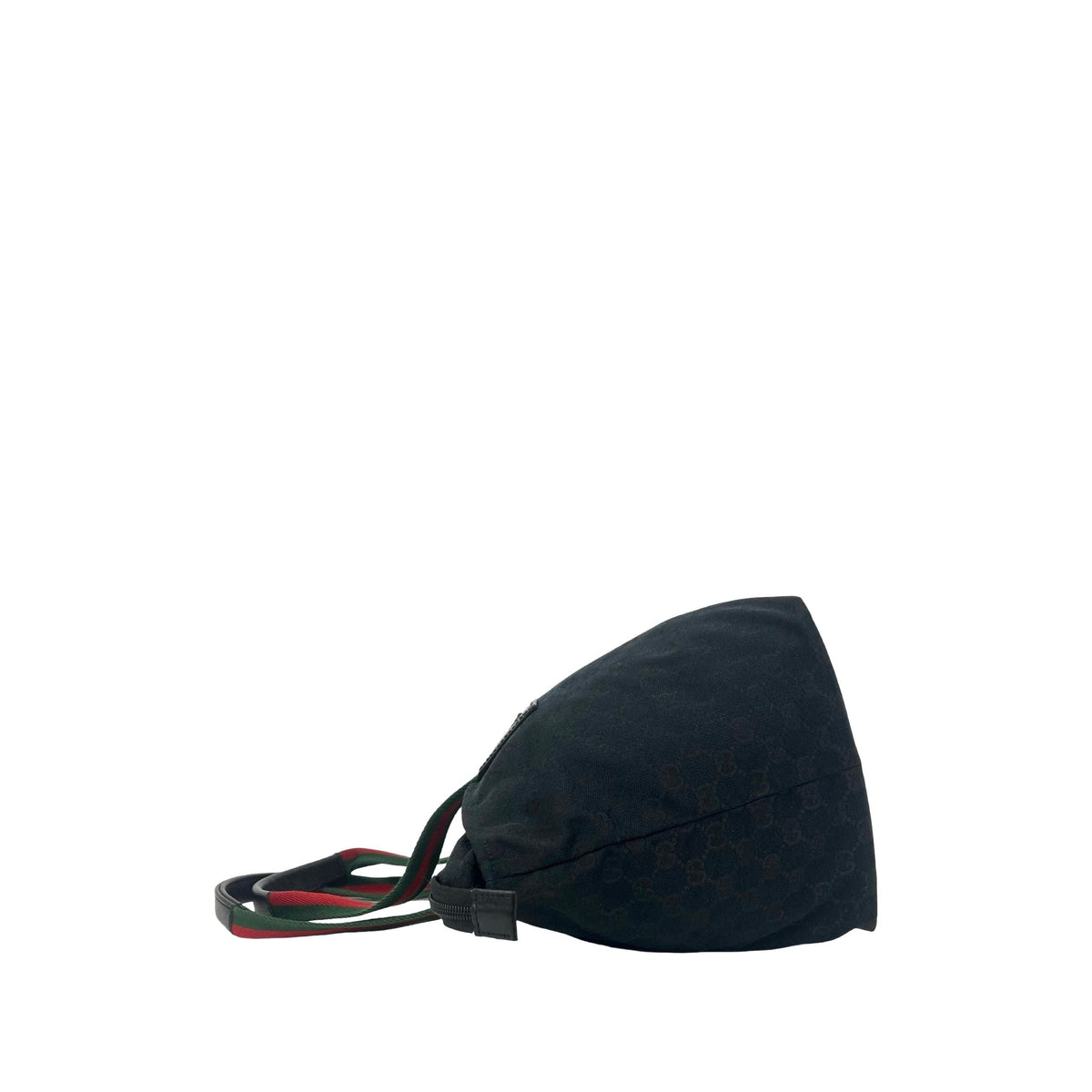 Gucci GG Canvas Web Tote — Black