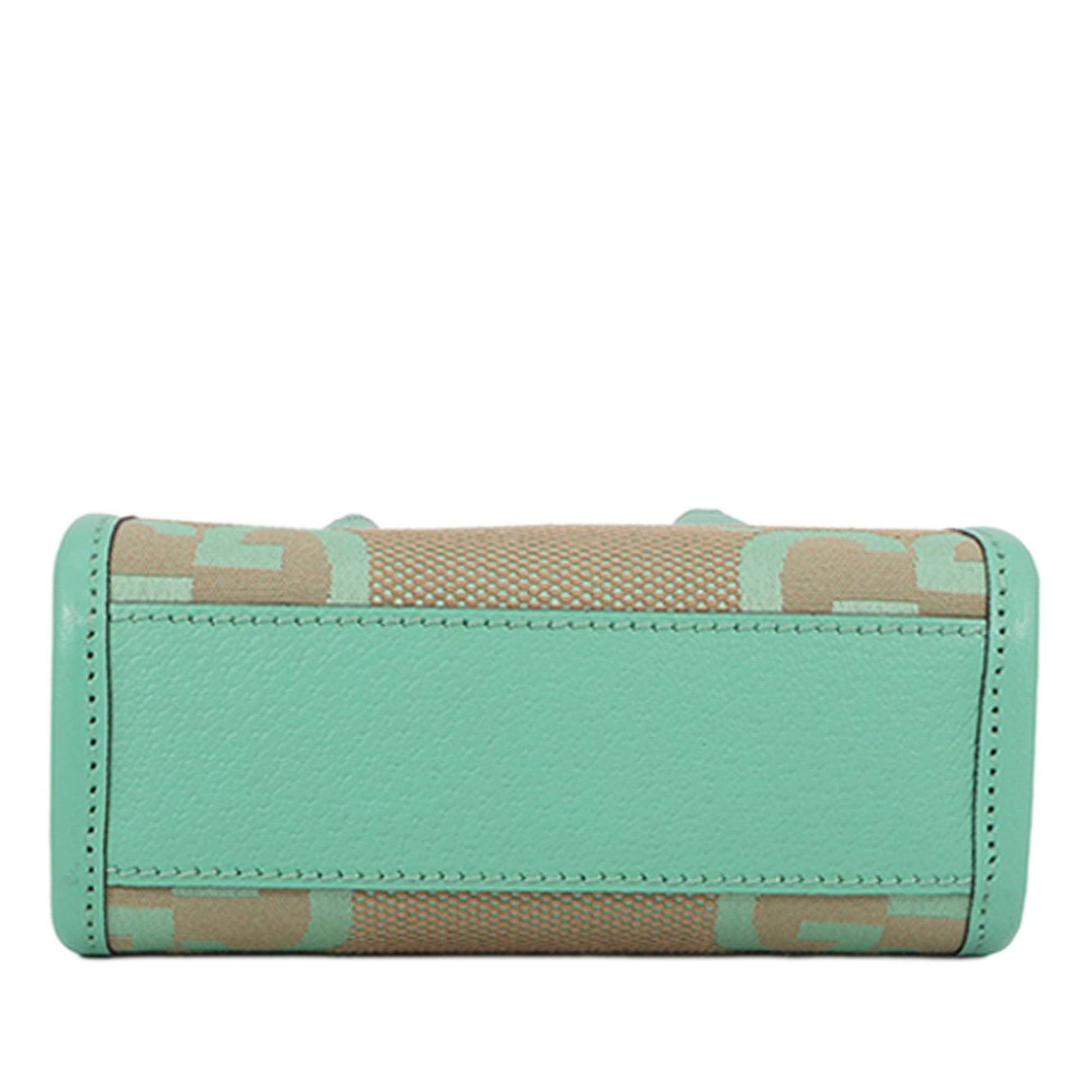 Gucci Mini Jumbo GG Canvas Interlocking G Satchel