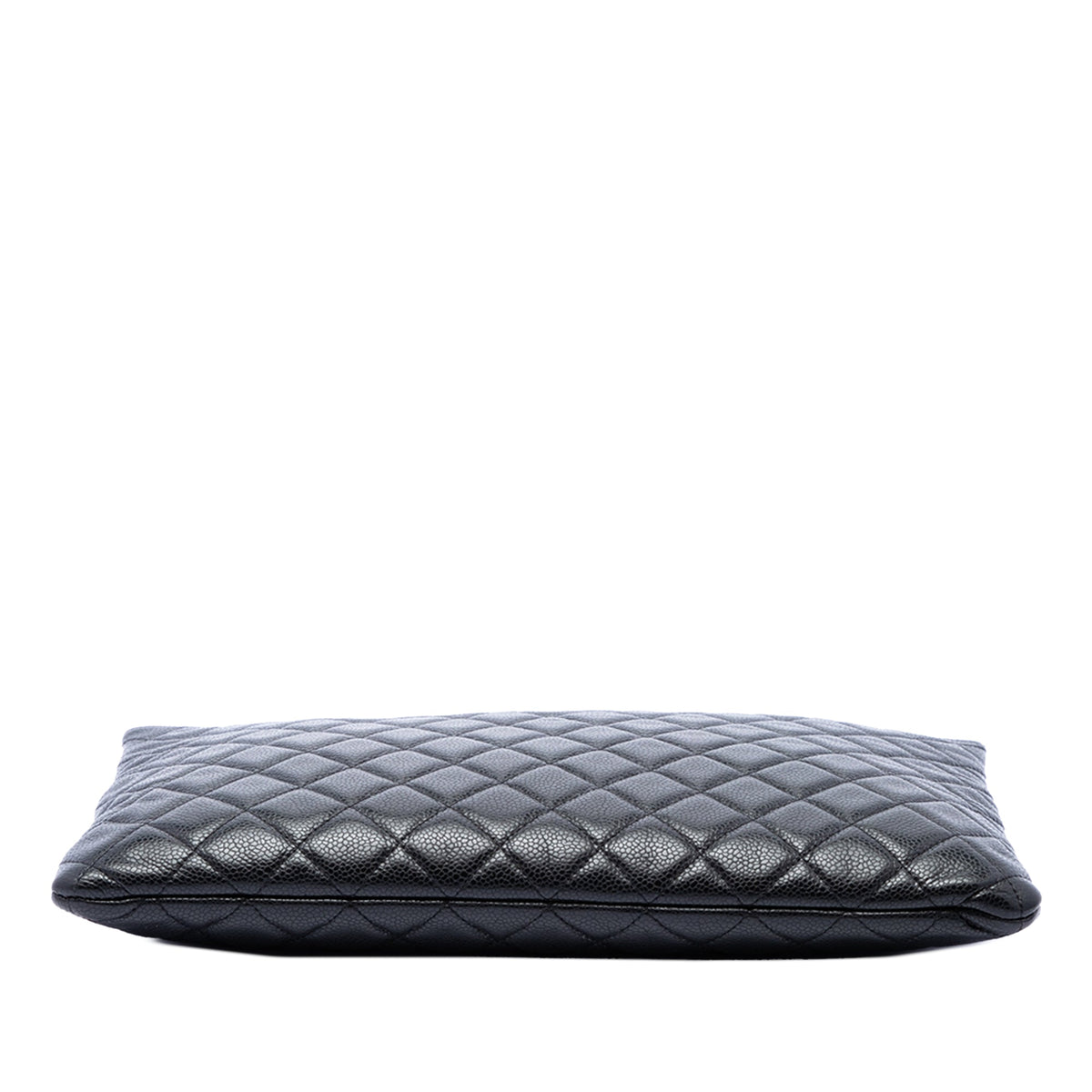 Chanel Large Quilted Caviar O Case Clutch