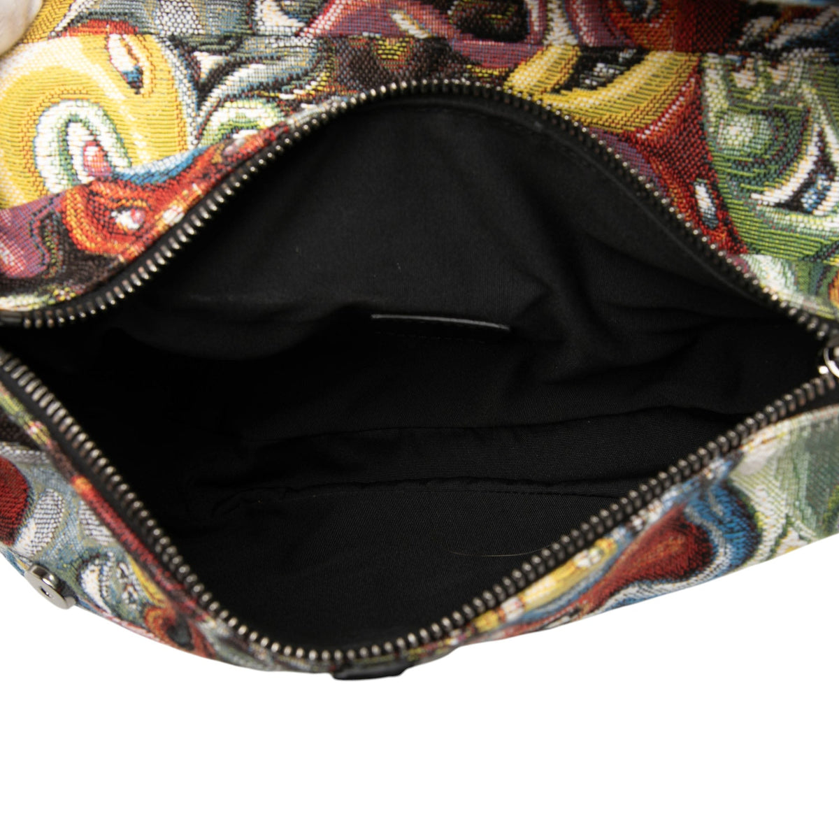 Dior Kenny Scharf Canvas Saddle Crossbody — Yellow