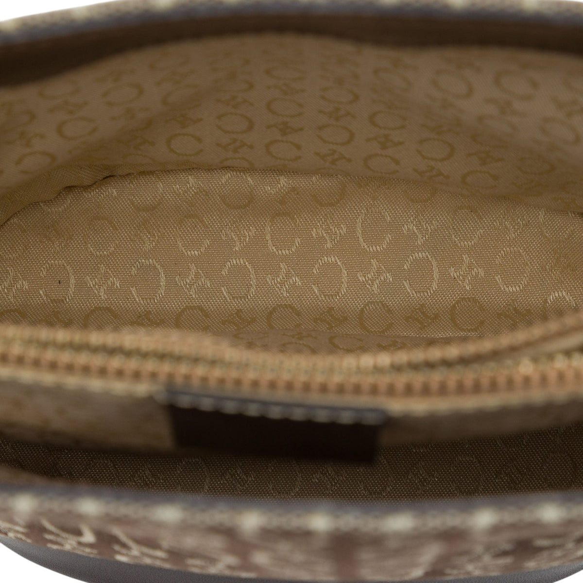 Celine C Macadam Canvas Bucket Bag — Gray