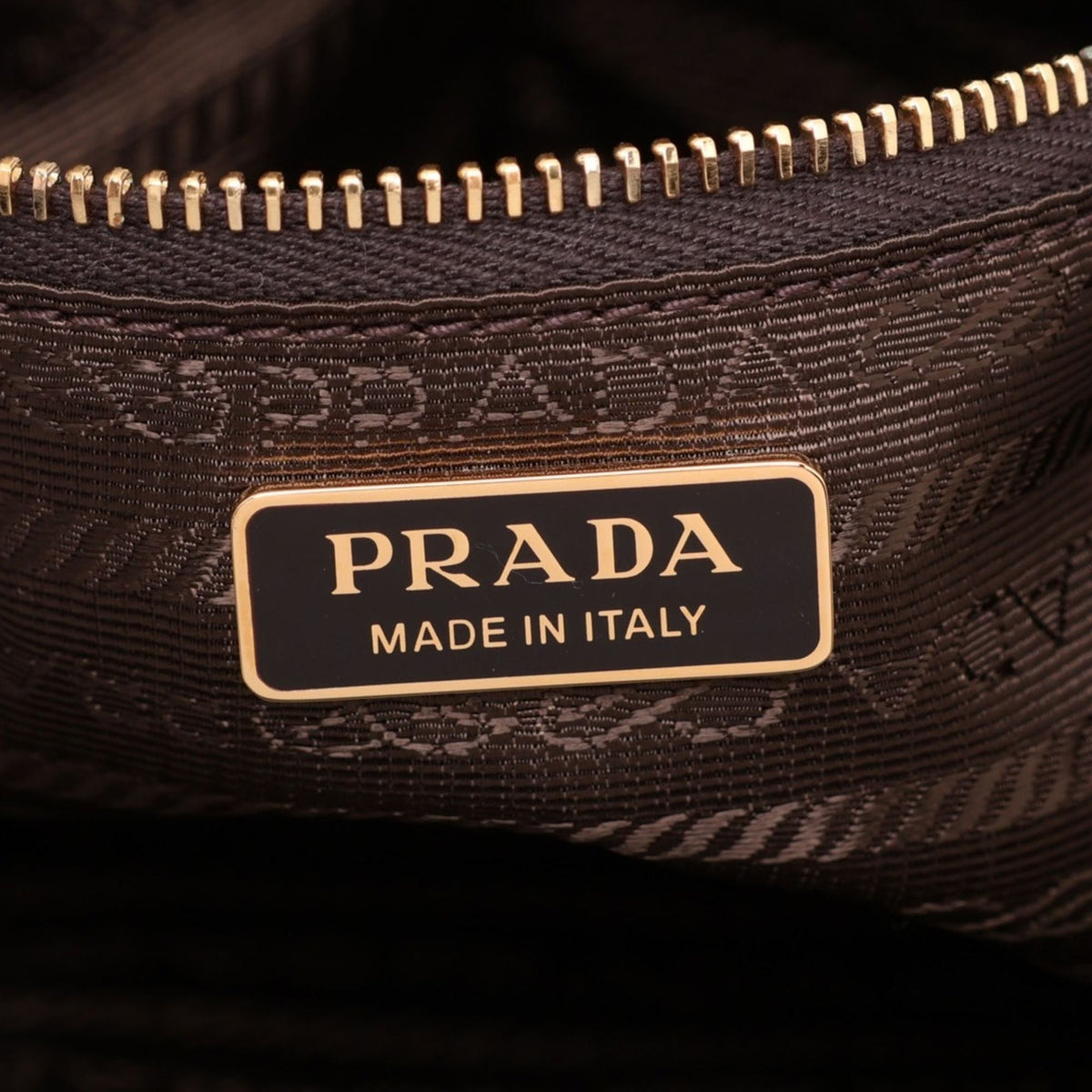 Prada Vitello Daino Crossbody — Brown