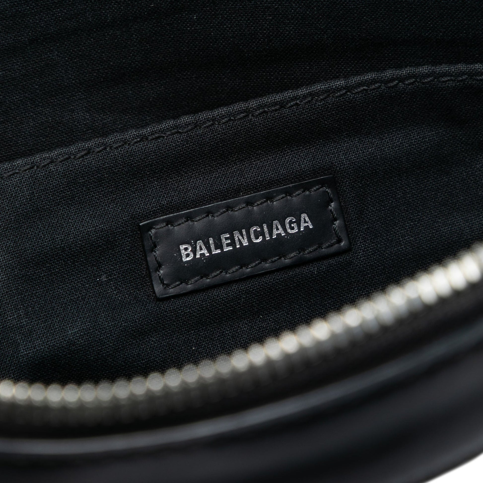 Balenciaga Canvas Navy Clip M