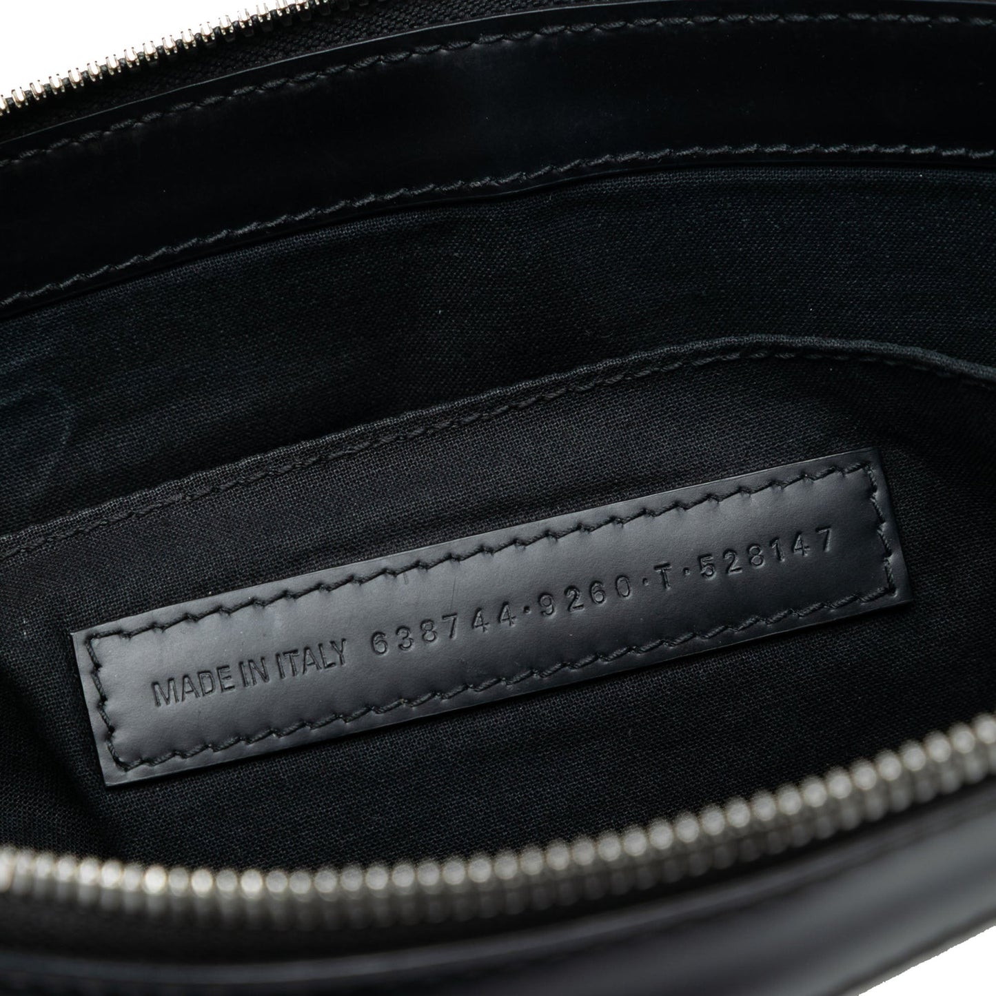 Balenciaga Canvas Navy Clip M