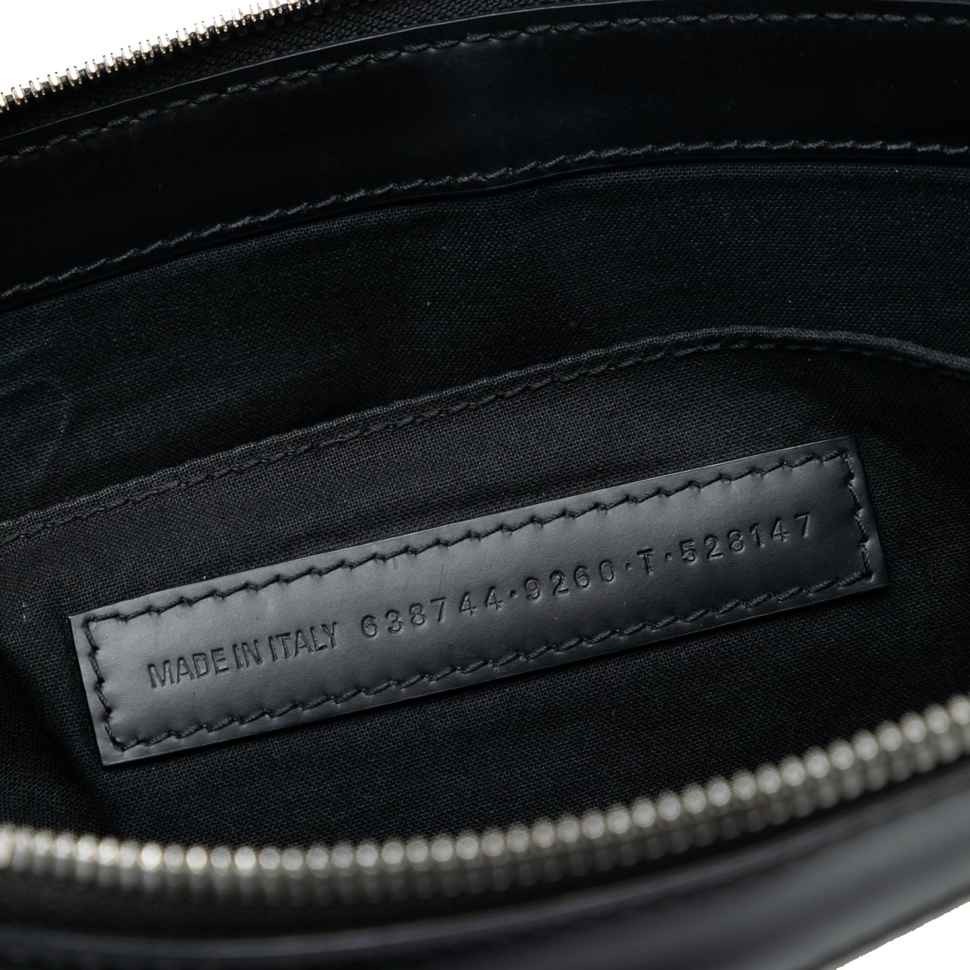 Balenciaga Canvas Navy Clip M