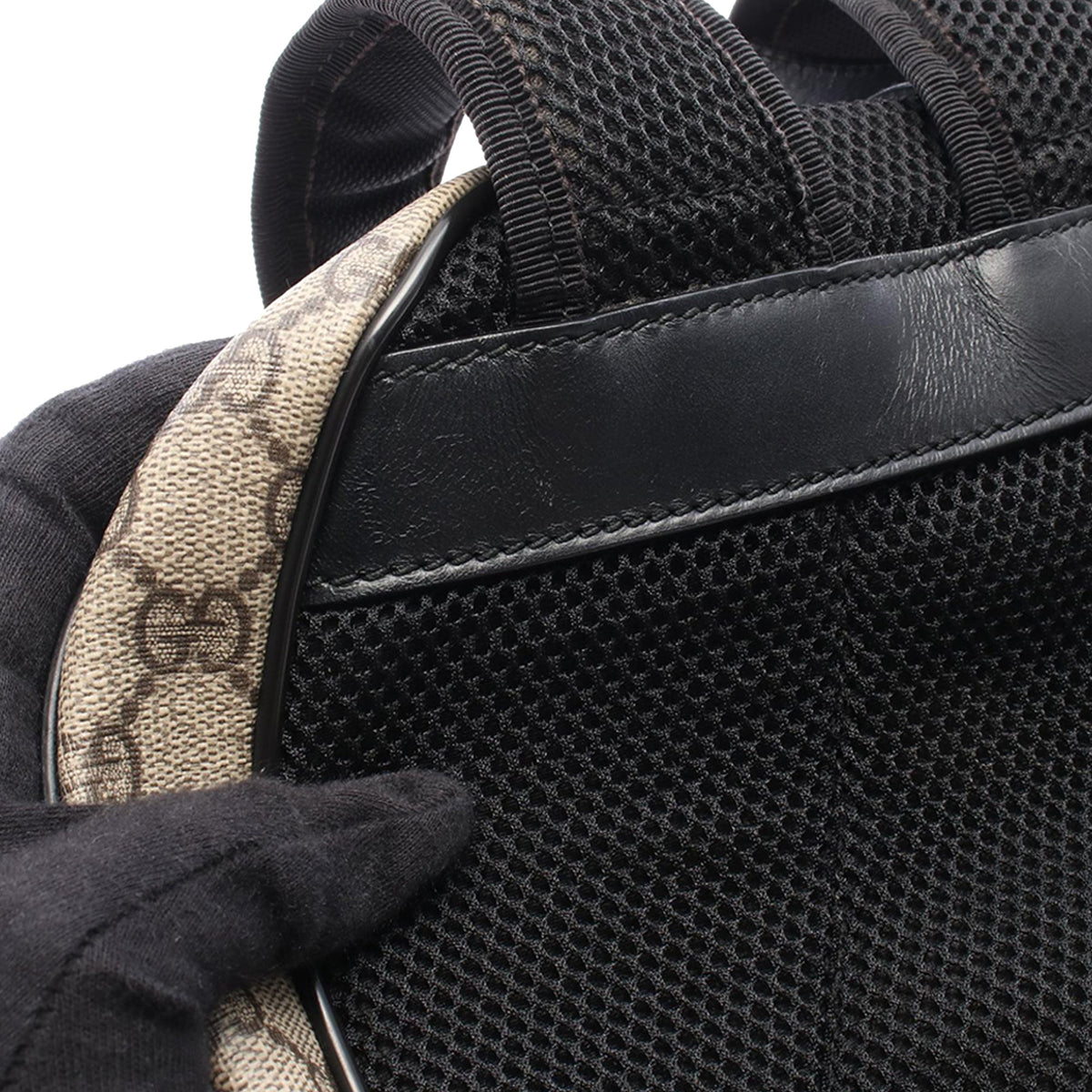 Gucci Small GG Supreme Eden Day Backpack — Beige