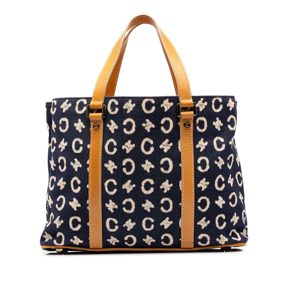 Celine C Macadam Denim Handbag