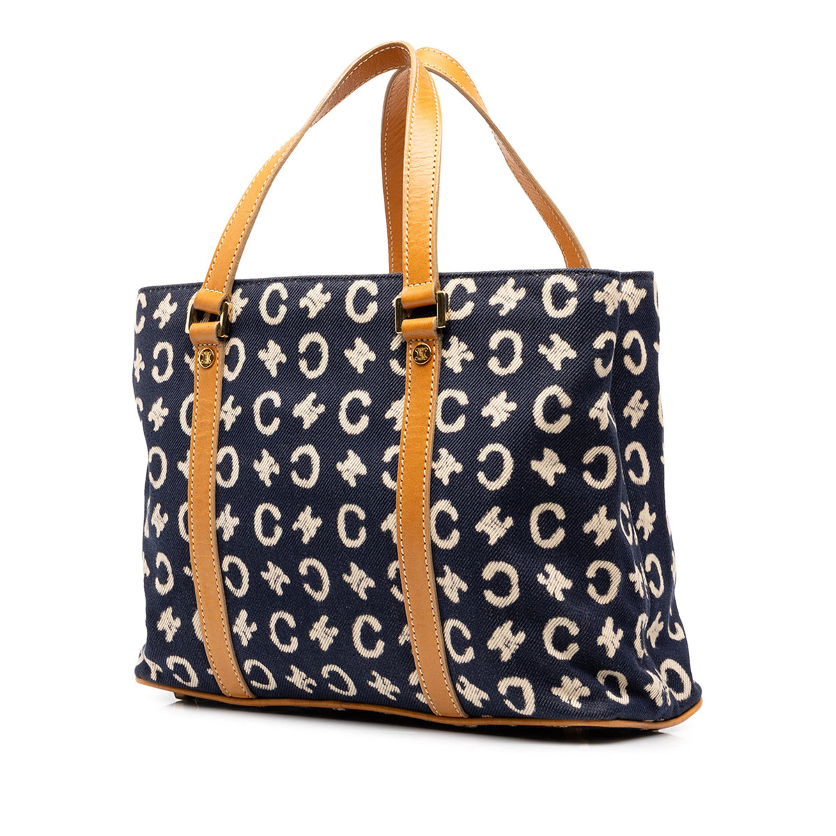 Celine C Macadam Denim Handbag