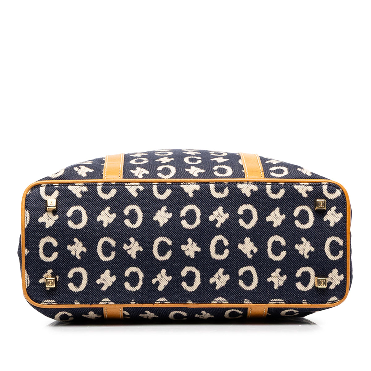 Celine C Macadam Denim Handbag