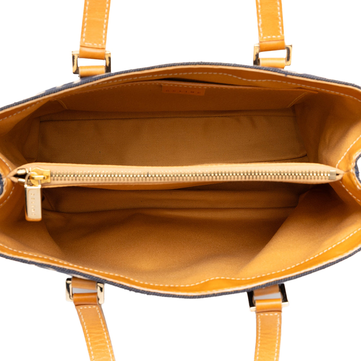 Celine C Macadam Denim Handbag