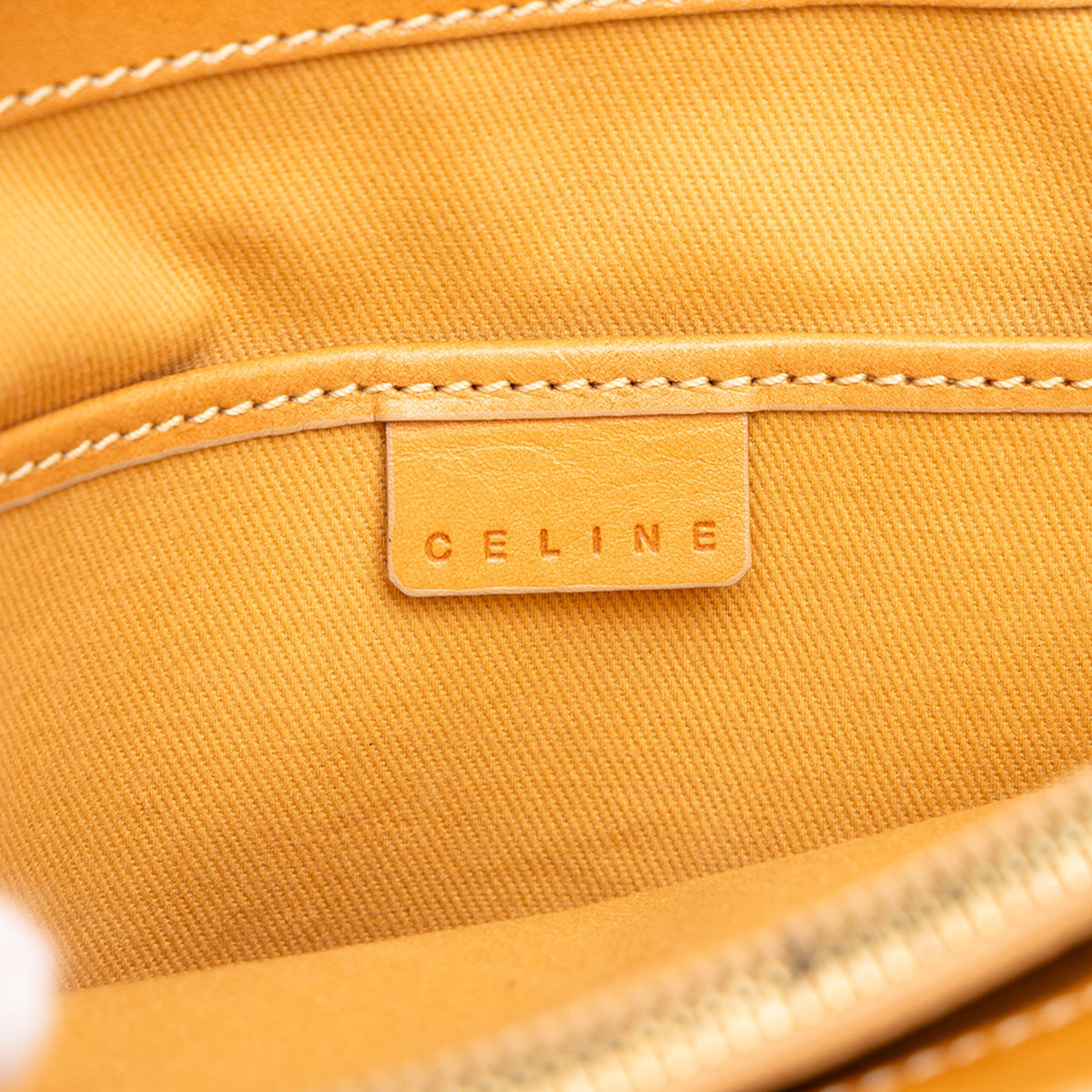 Celine C Macadam Denim Handbag
